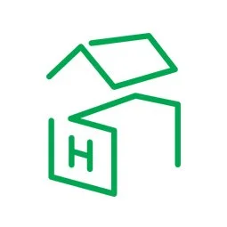 The logo for Second House - the publishing imprint of Todd Webb. Green outline of a sideways 'S' as a 3D box with an 'H' on the side as a window, a two-dimensional open book floating above the box like a roof.