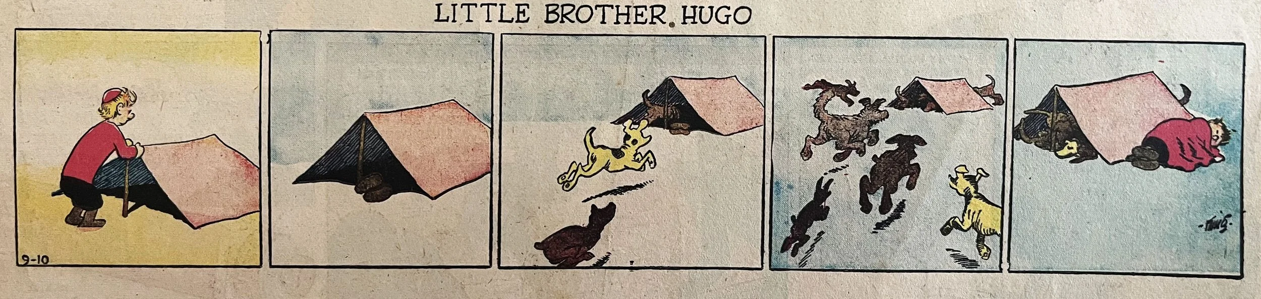 Little Brother Hugo comic strip by Frank King