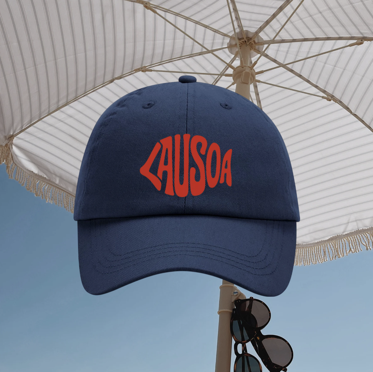 Casquette navy - logo rouge