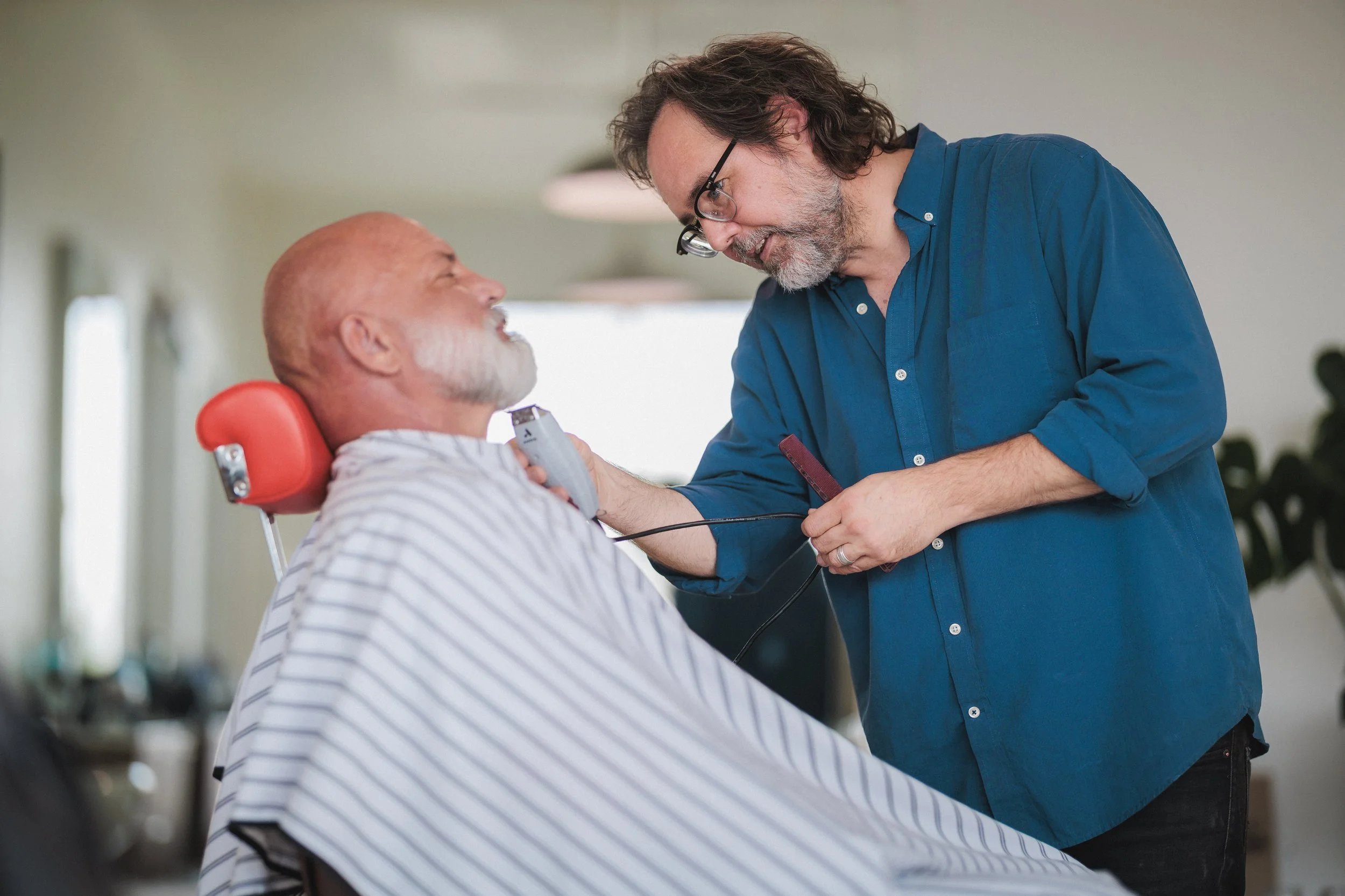 proof that haircuts can be fun—my photoshoot with McComb’s Barbershop