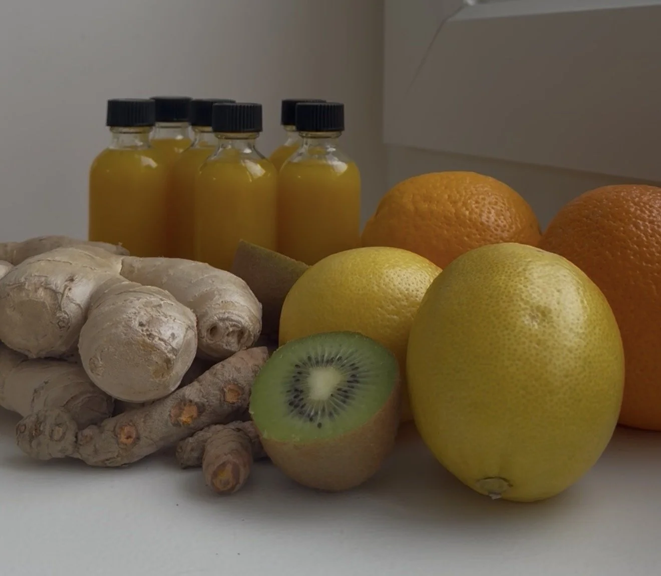 Homemade Ginger + Turmeric Immunity Shots