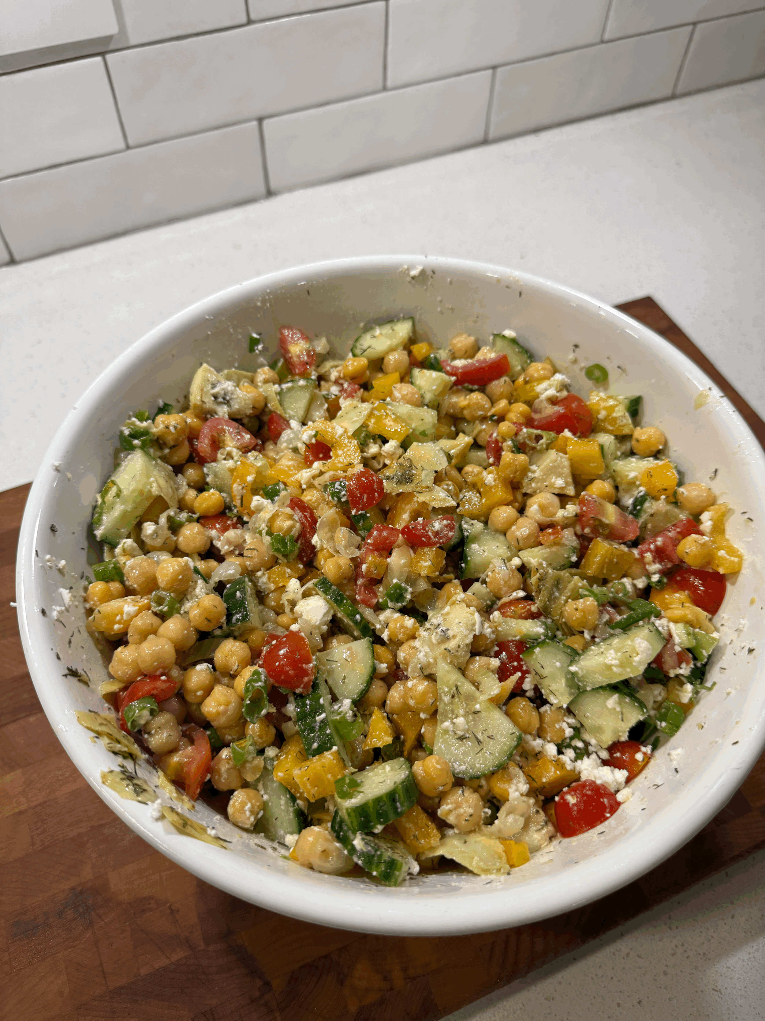 Easy High-Protein Chickpea Salad (Perfect for Meal Prep)