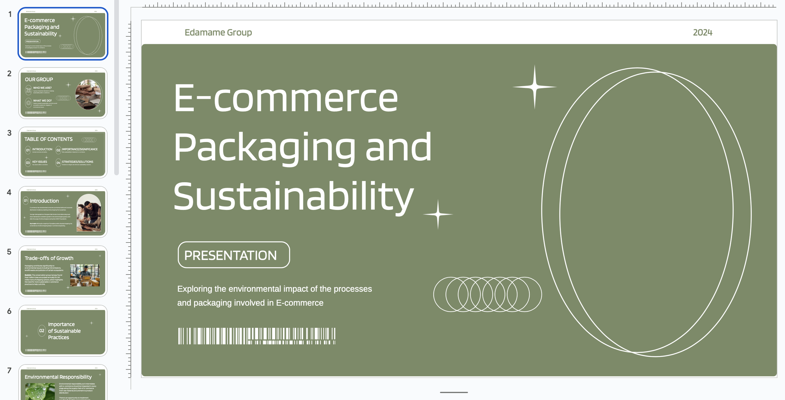 Presentation deck by Elliott, Emmanuel, Jason & Kash, overseen by co-project manager Cassie