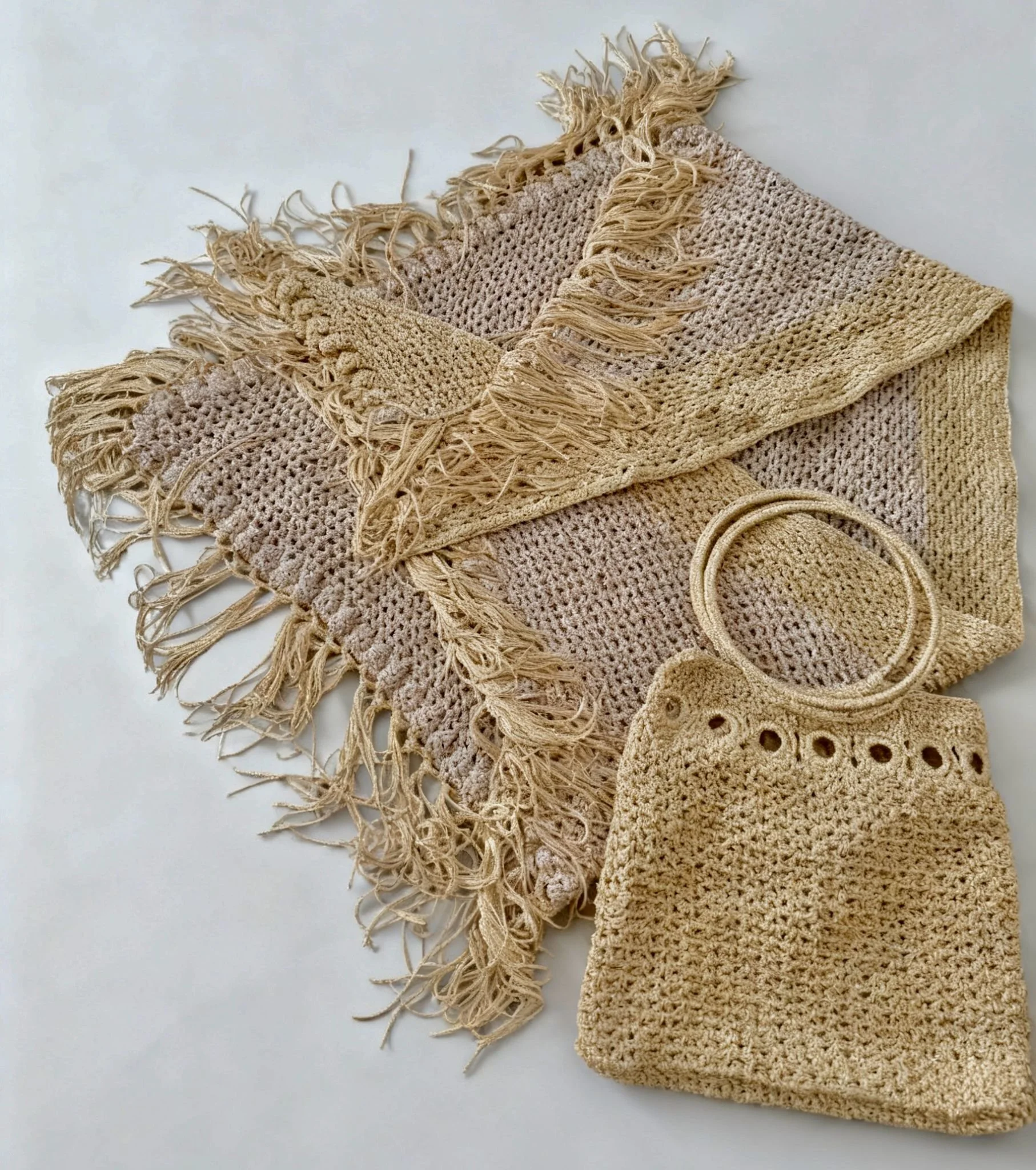 Golden Sands Crochet Tote
