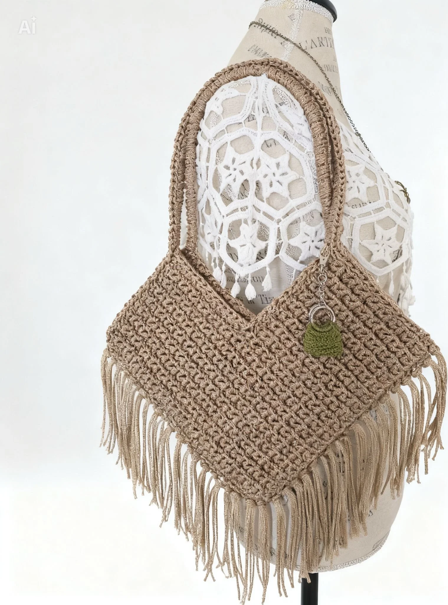 Boho Handmade Fringe Bag