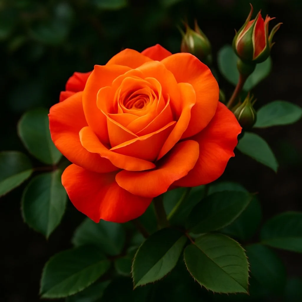 Orange Glow Knock Out Rose