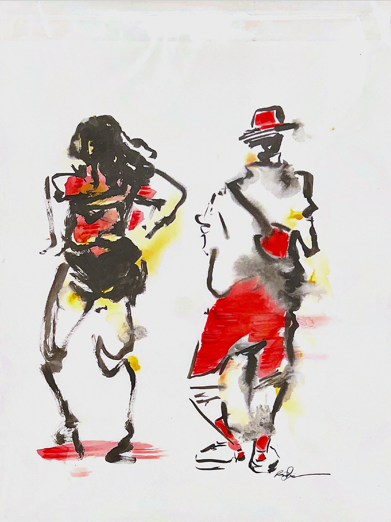 LIVE EVENT PAINTING: "Red For Her & Him"     |      
Mo's Bar & Tribute to DJ Carlos Sanchez @Fort Greene, Brooklyn, 06/06/2026
|
ink. watercolor, acrylic ink
|
[$225]