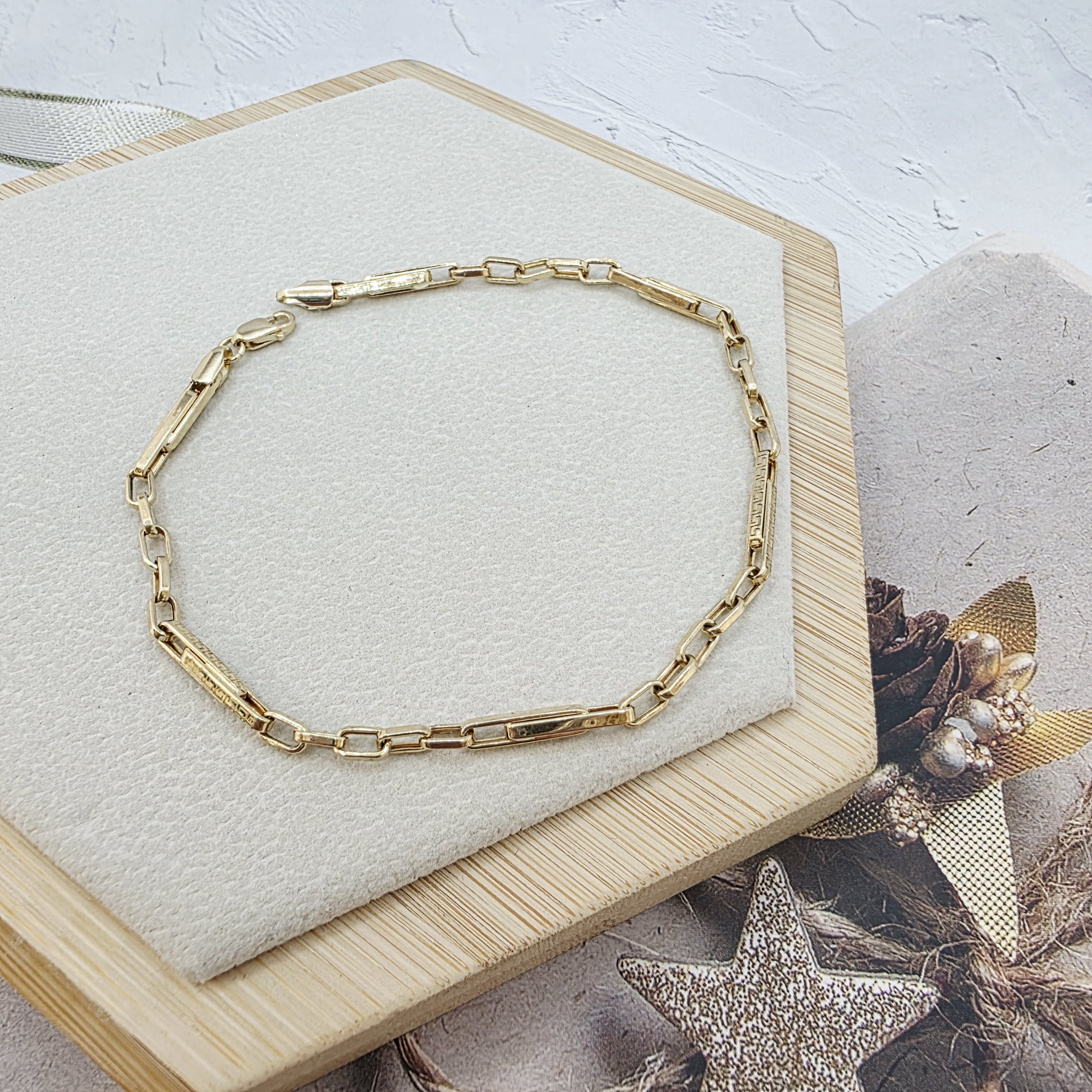 14k Gold Bracelet/ Bratara Aur 14k M080