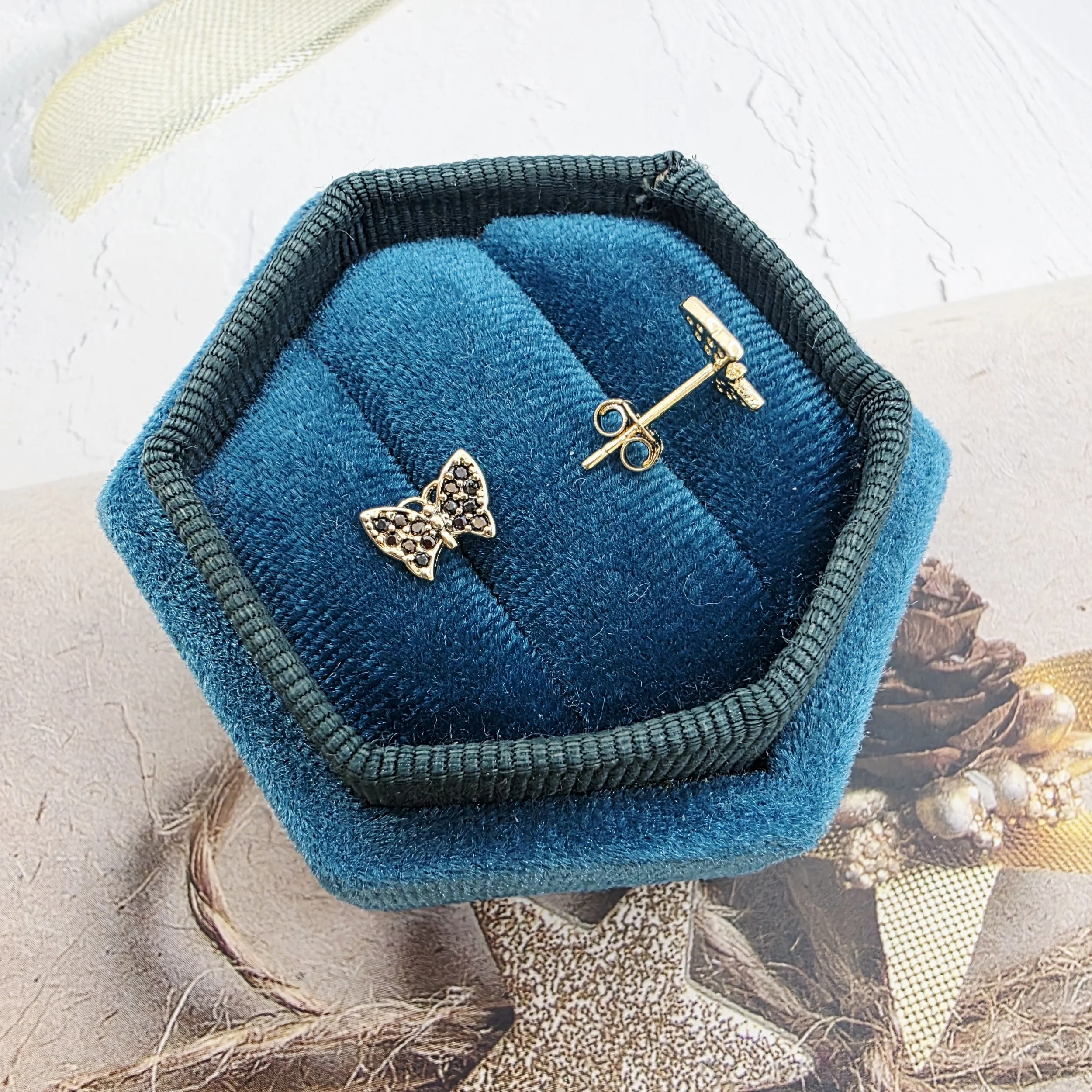 14k Gold Earrings/ Cercei Aur 14k CS249