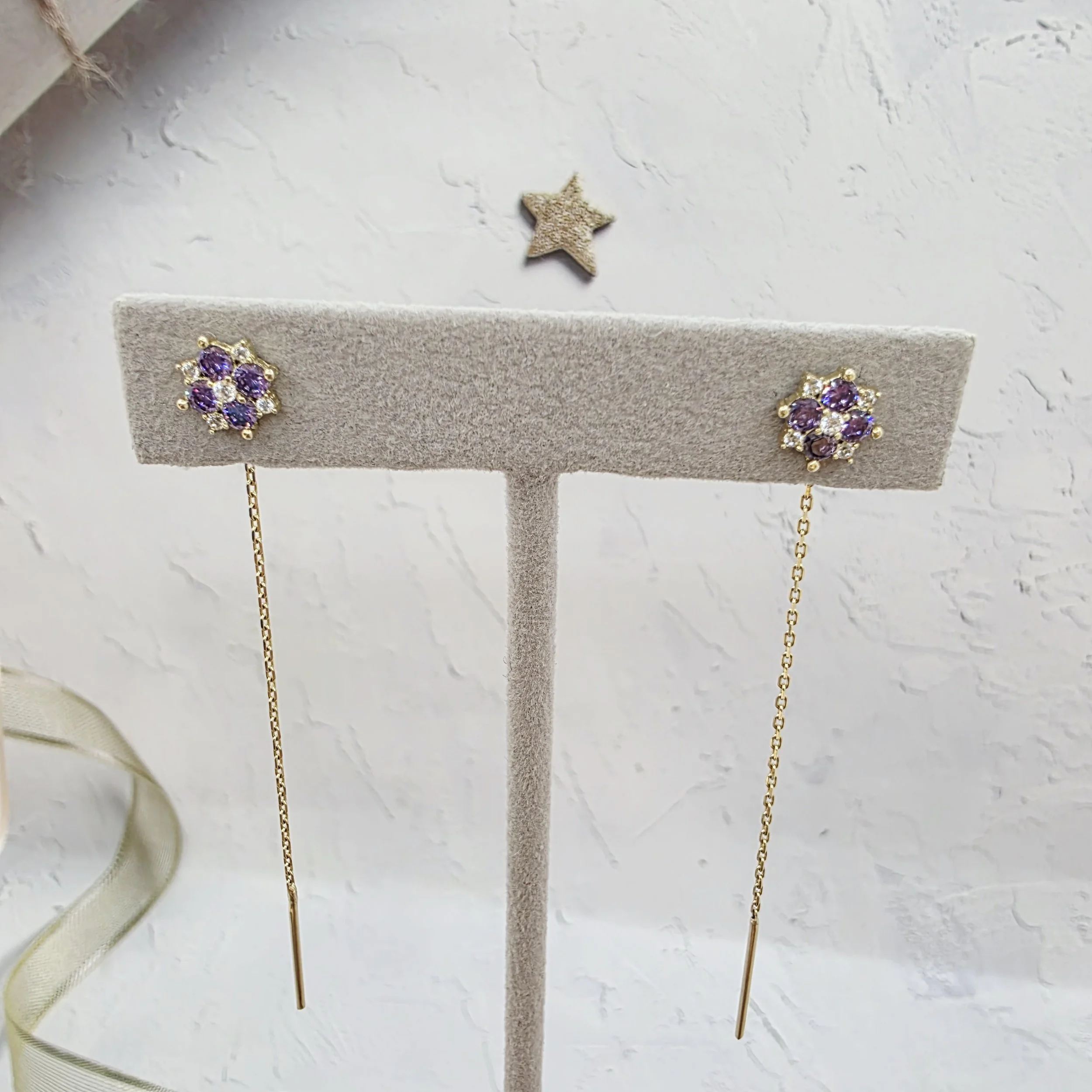 14k Gold Earrings/ Cercei Aur 14k CL127