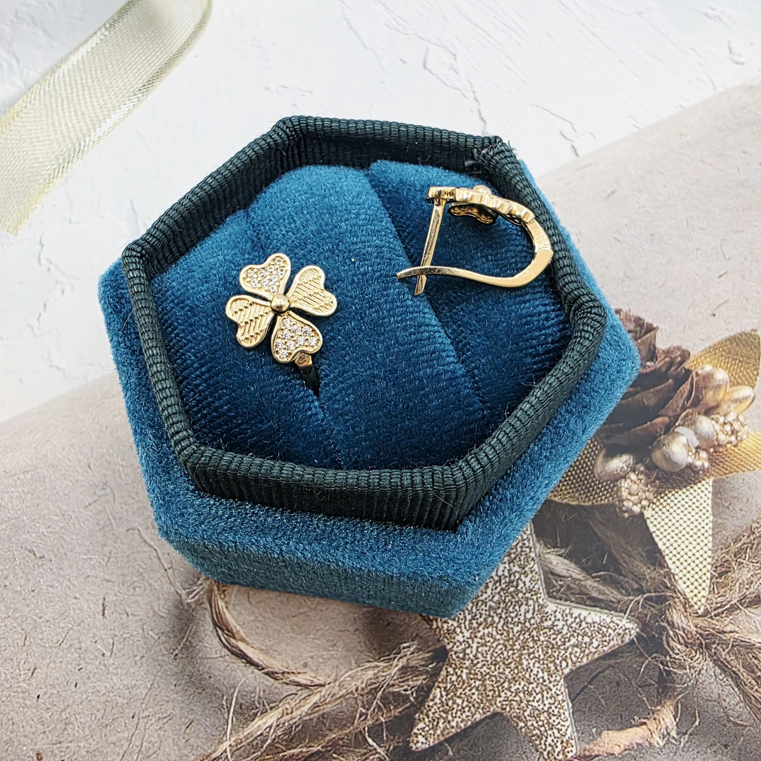 14k Gold Earrings/ Cercei Aur 14k C217