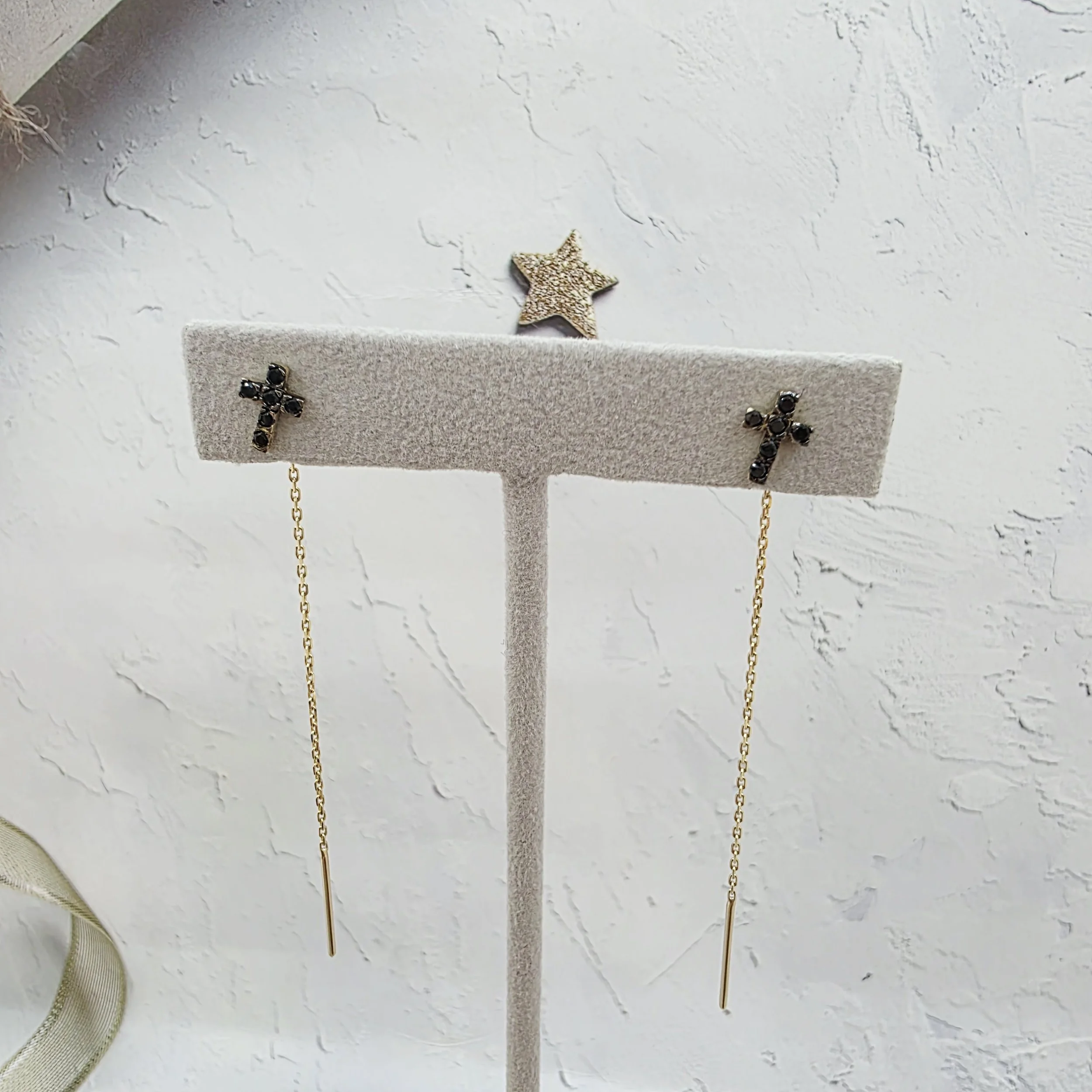 14k Gold Earrings/ Cercei Aur 14k CL121