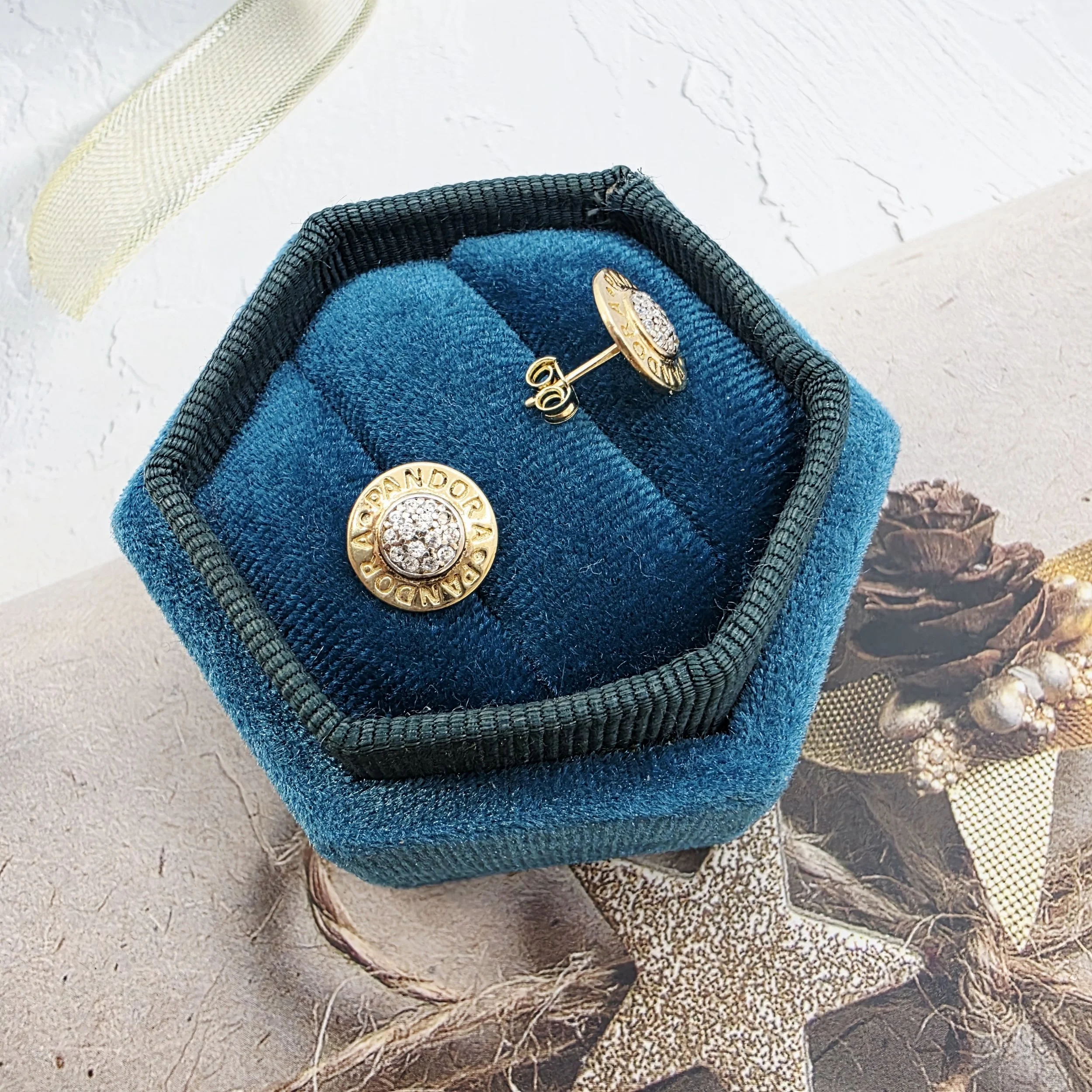 14k Gold Earrings/ Cercei Aur 14k CS258