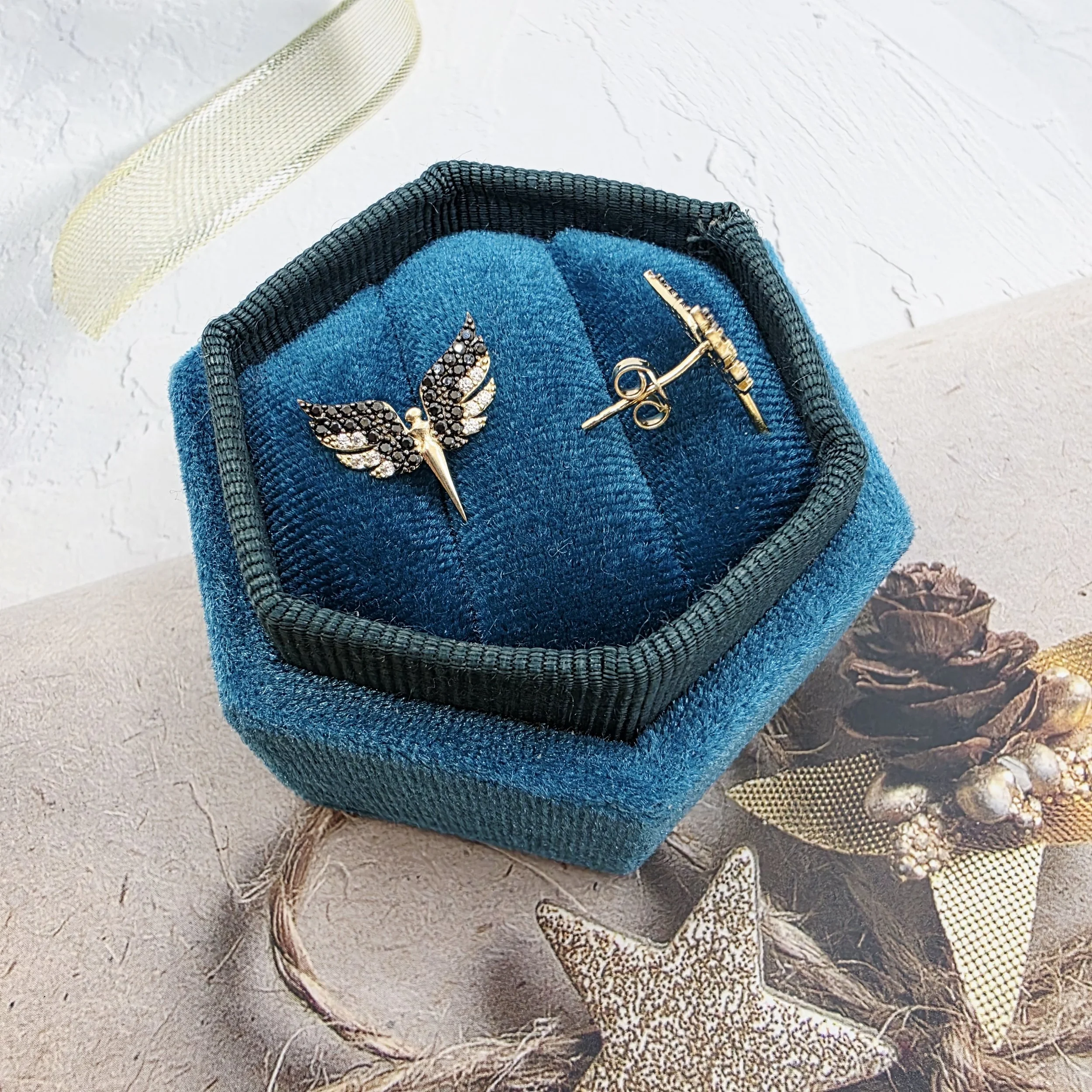 14k Gold Earrings/ Cercei Aur 14k CS255