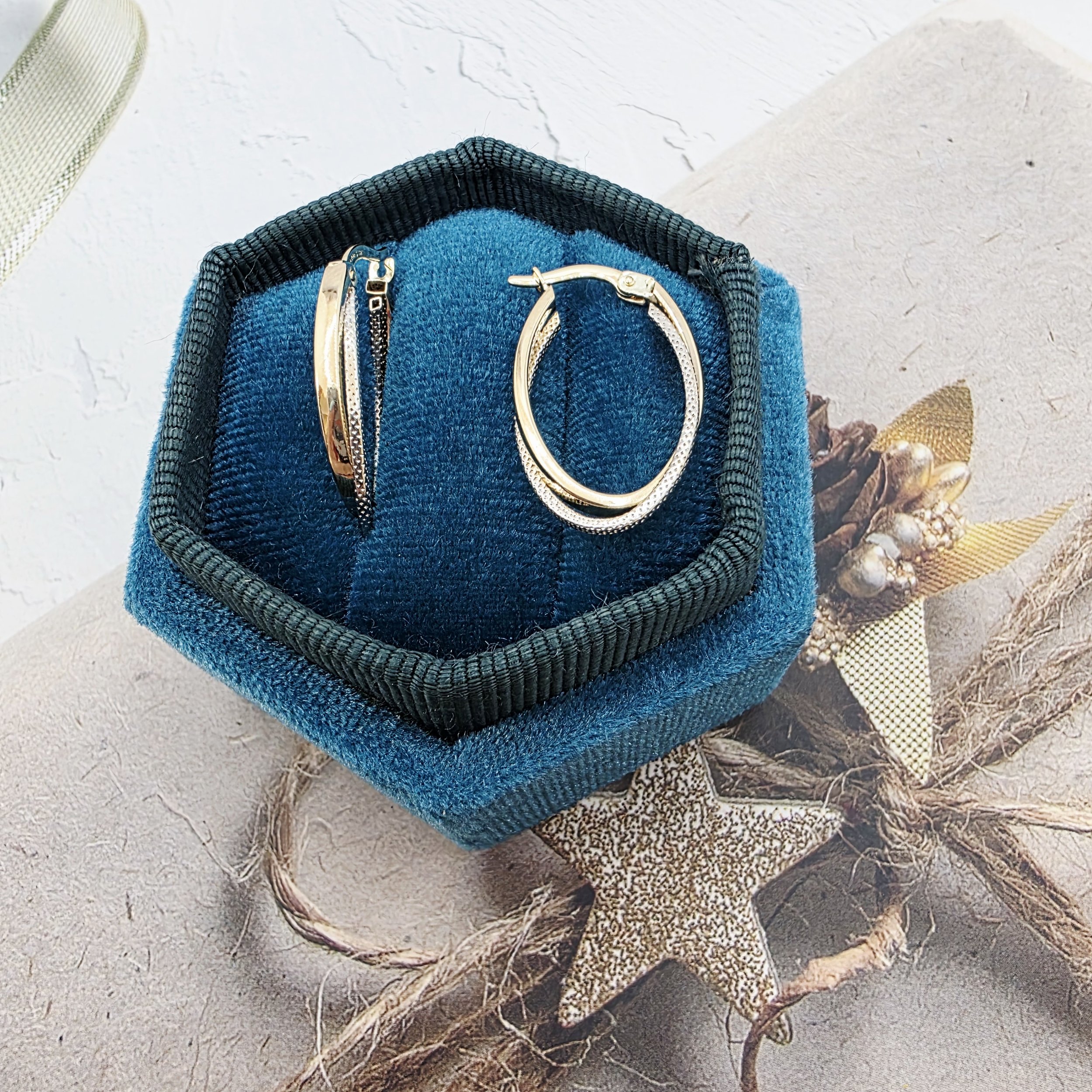 14k Gold Earrings/ Cercei Aur 14k HE84