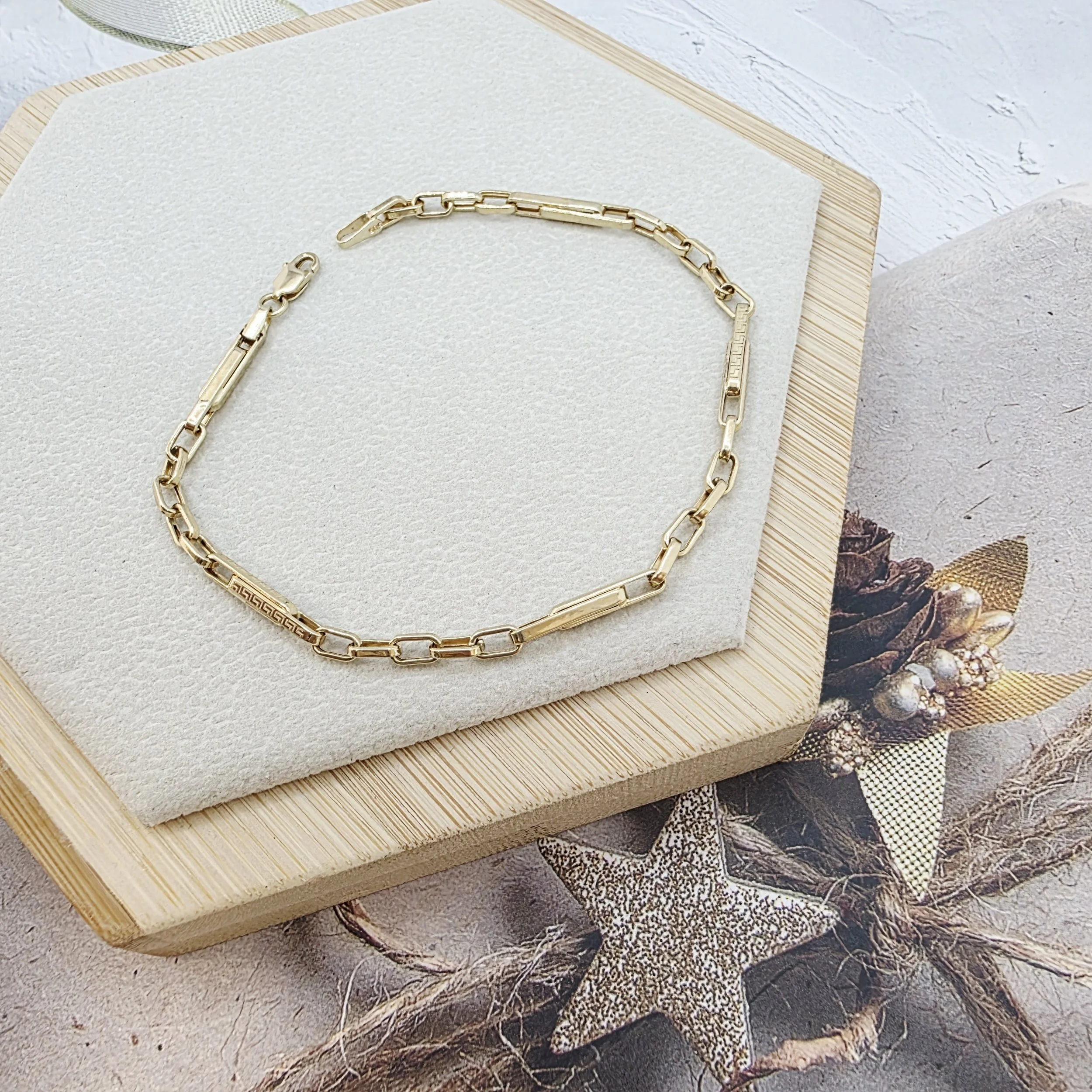 14k Gold Bracelet/ Bratara Aur 14k M078