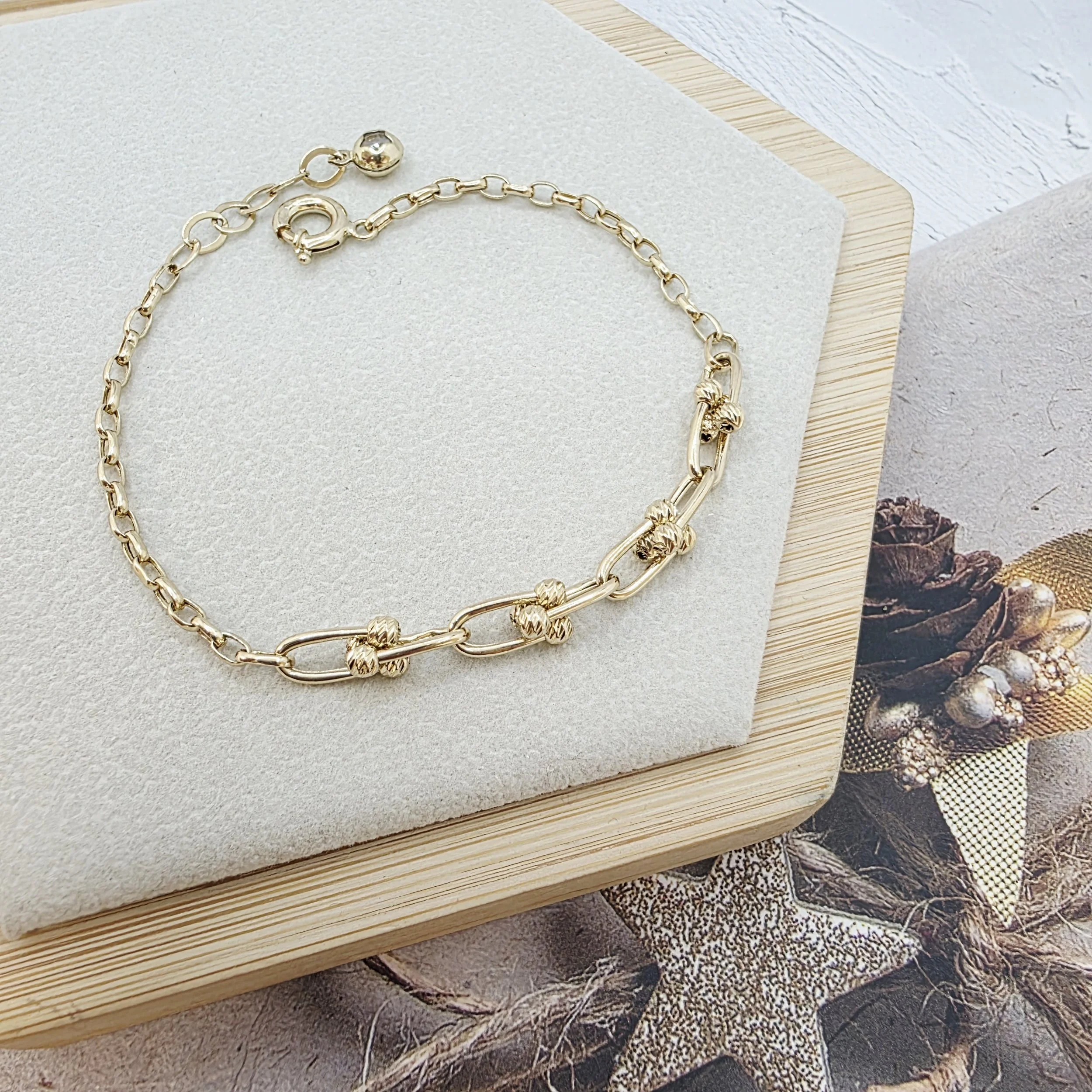 14k Gold Bracelet/ Bratara Aur 14k D0304