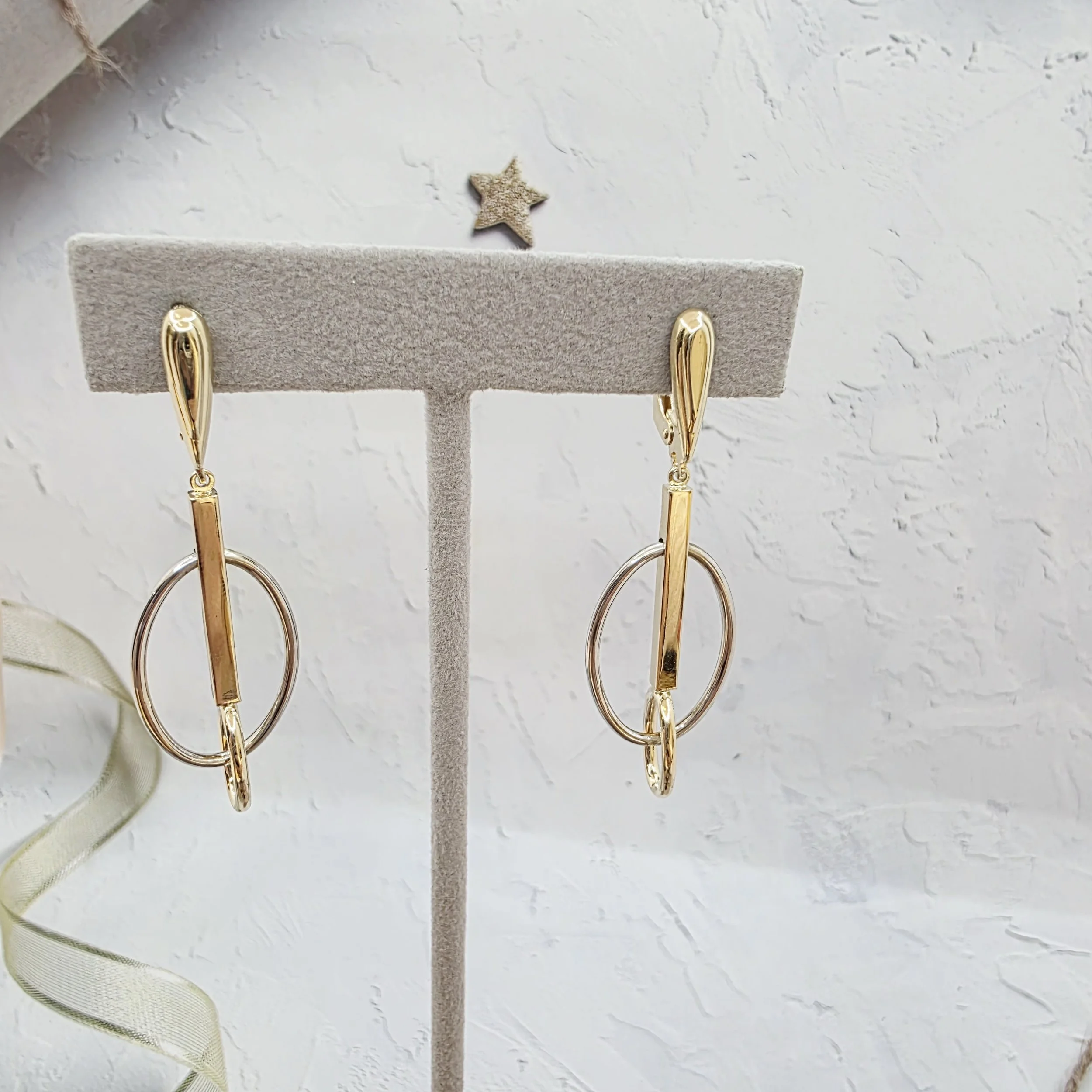 14k Gold Earrings/ Cercei Aur 14k CL131