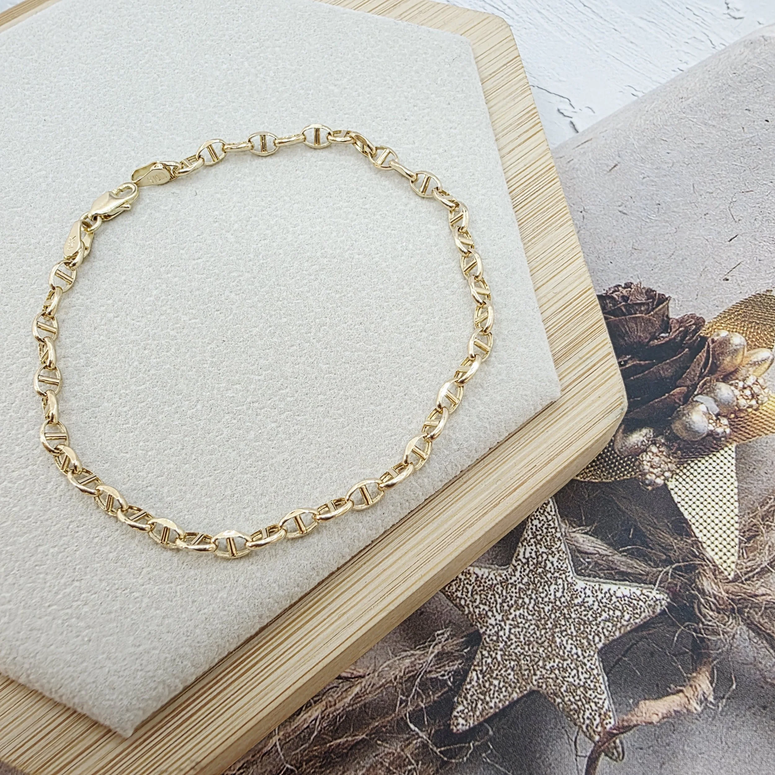 14k Gold Bracelet/ Bratara Aur 14k D0302