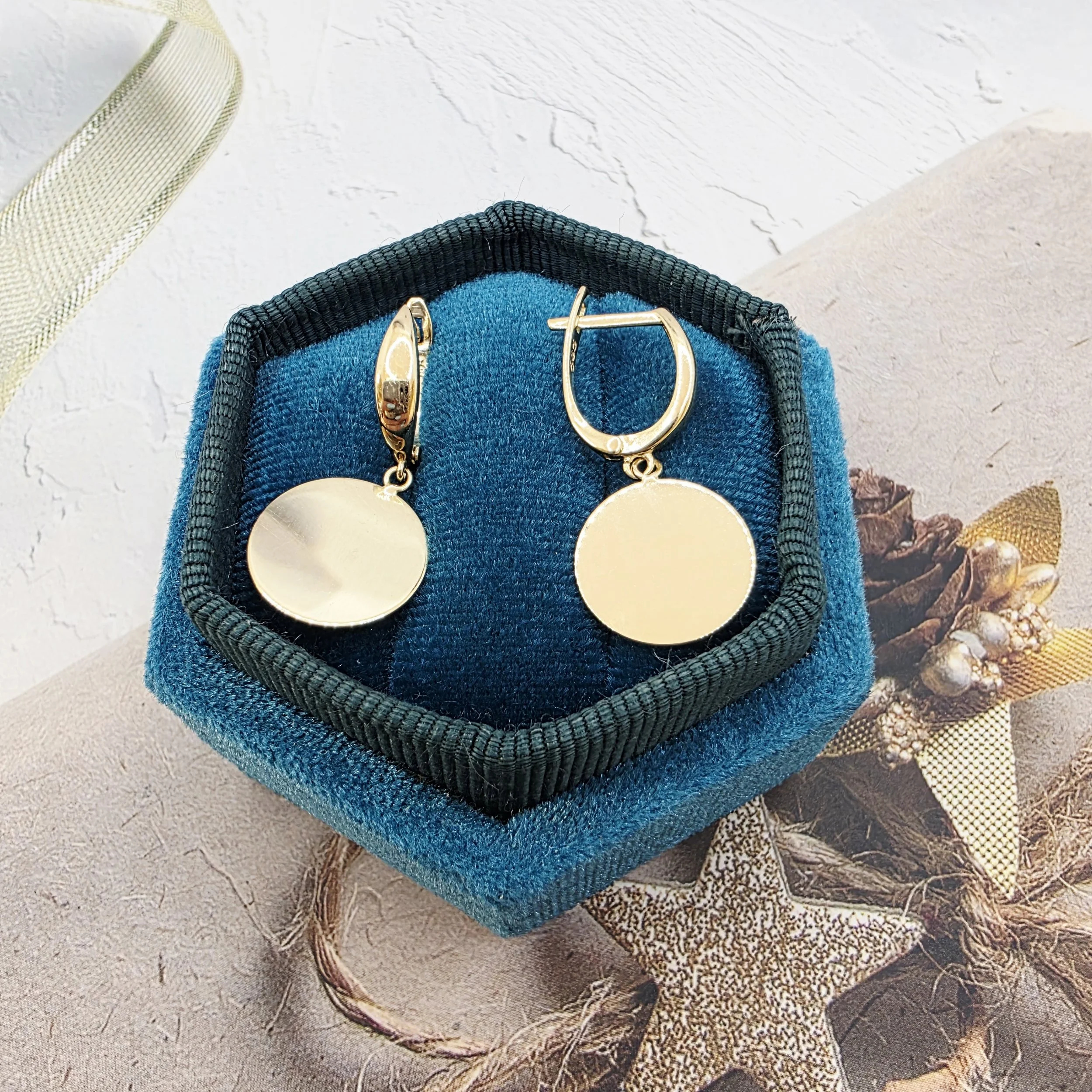 14k Gold Earrings/ Cercei Aur 14k C210