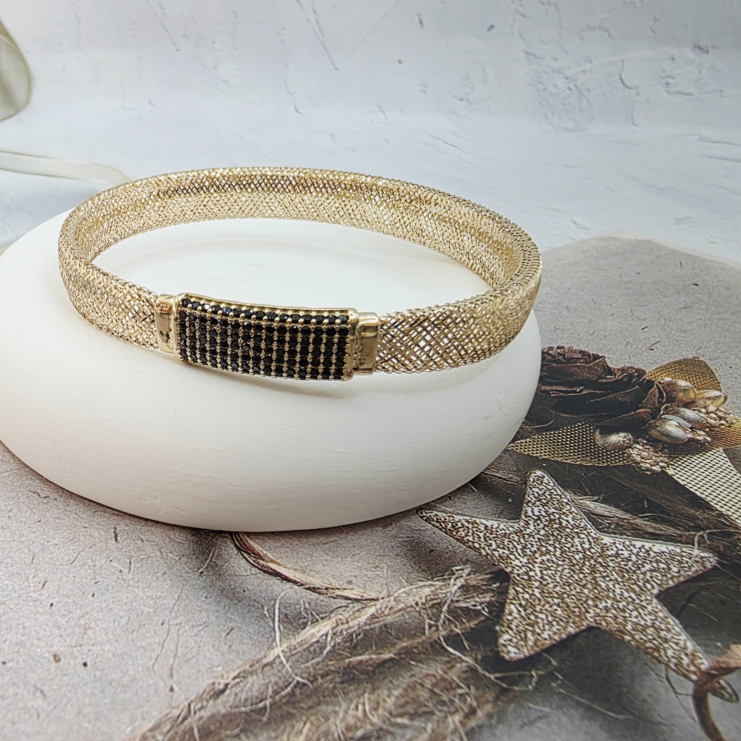 14K Gold Bangle/ Bratara Fixa Aur 14K BF64