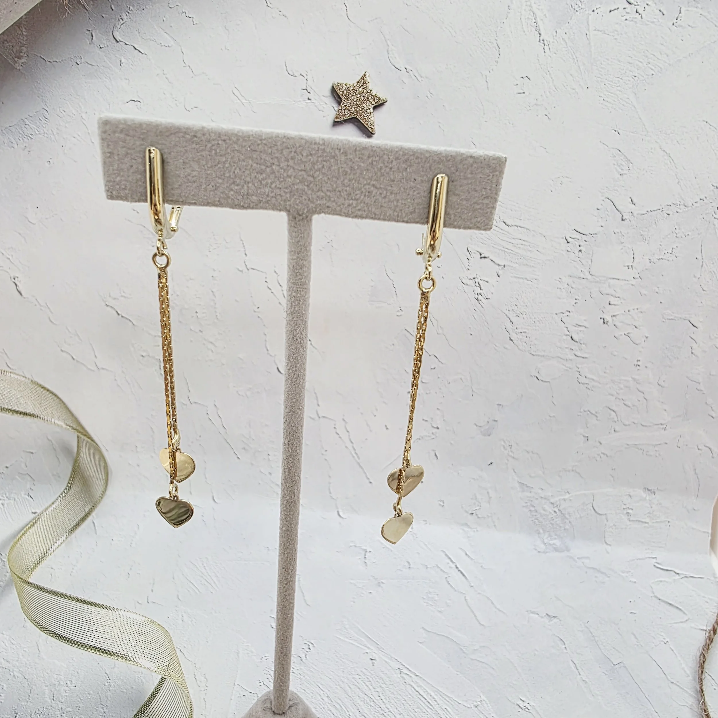 14k Gold Earrings/ Cercei Aur 14k CL130