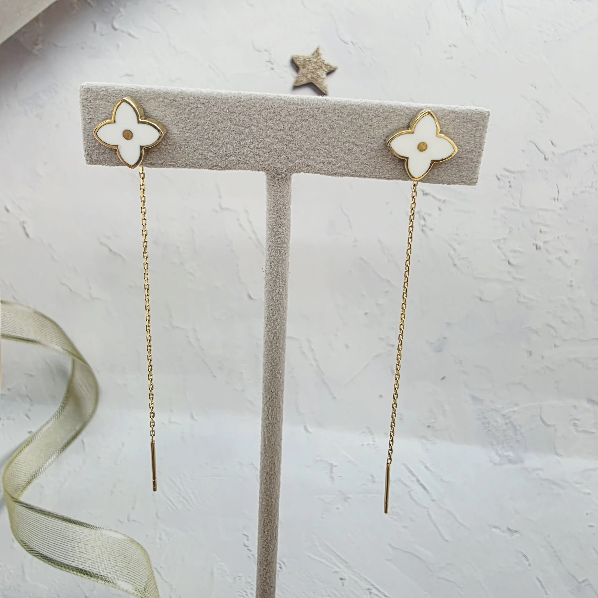 14k Gold Earrings/ Cercei Aur 14k CL128
