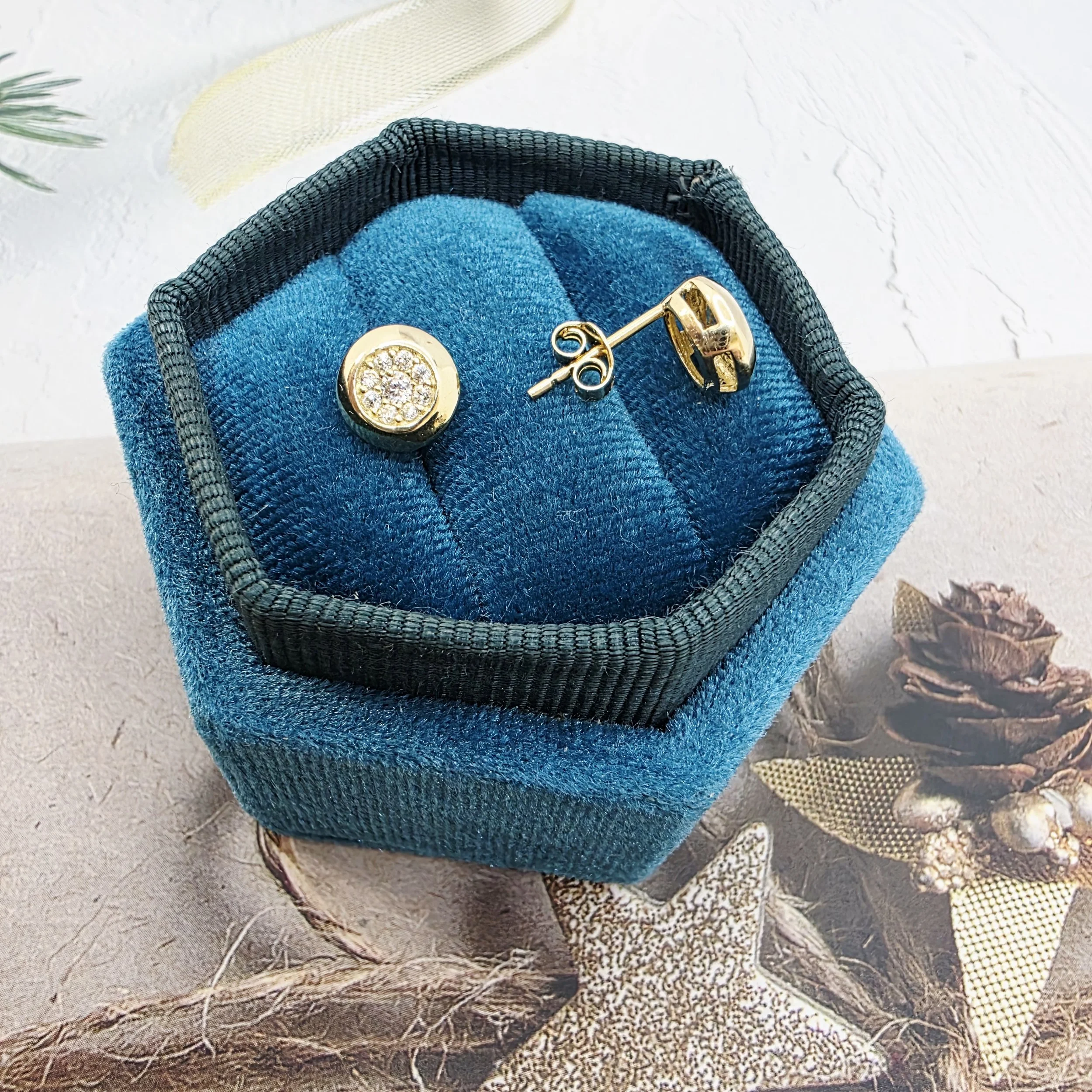 14k Gold Earrings/ Cercei Aur 14k CS261