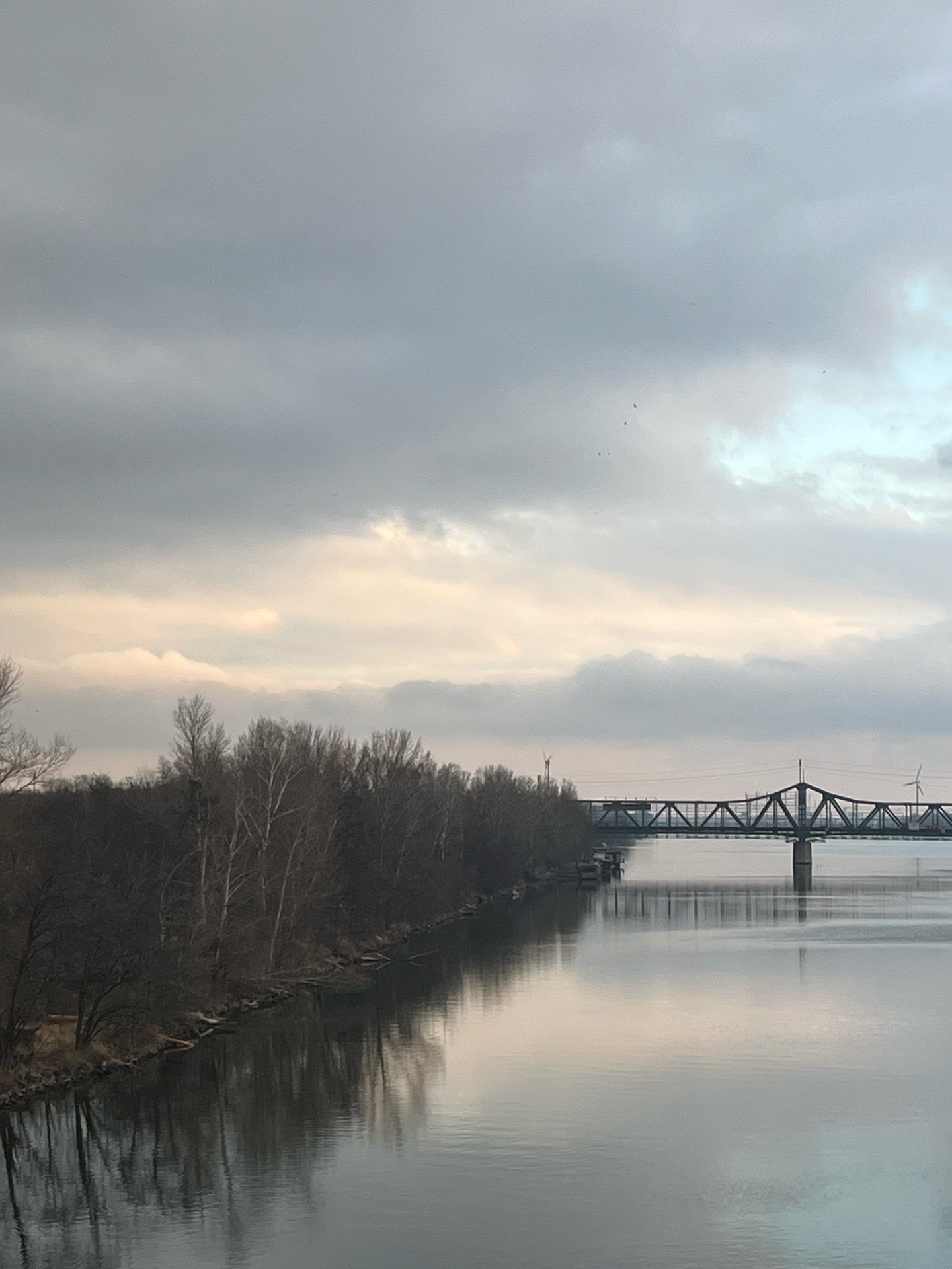 Sundays in #Vienna are for resting. Almost everything is closed, so everyone can enjoy the day with their loved ones. Here are some winter views from the island on Donau River 🙌