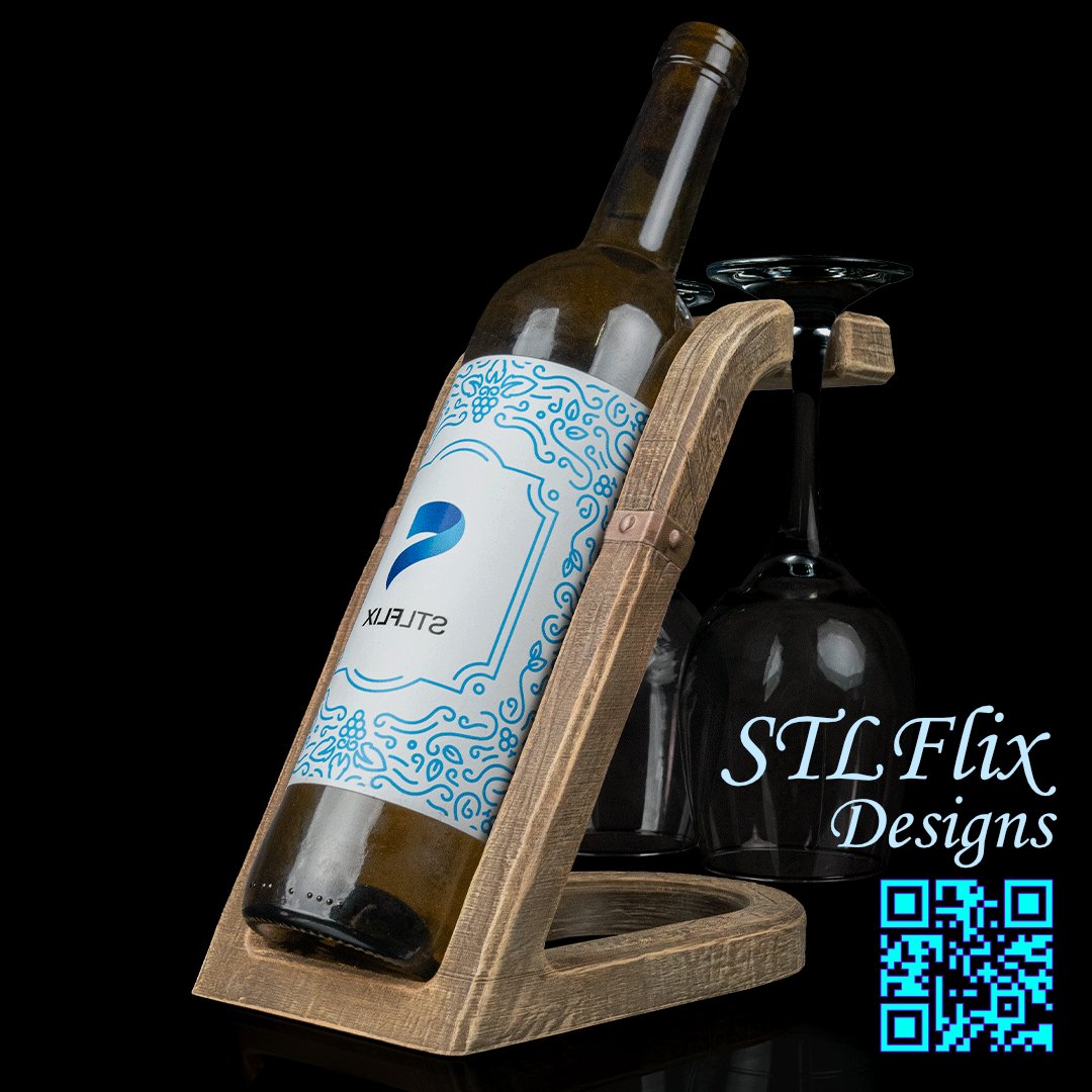 Glass + Wine Holder