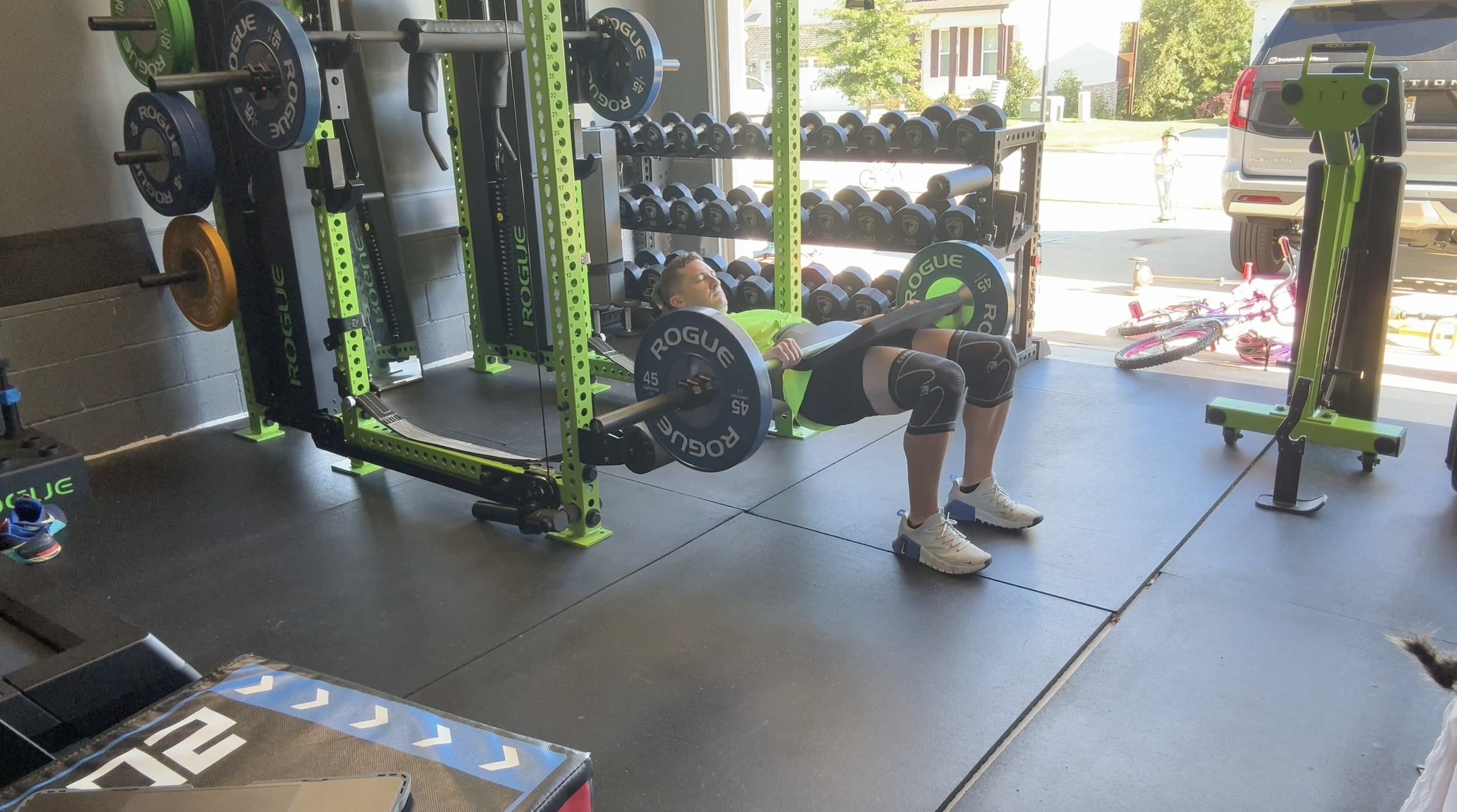 Rogue Multi-Use Rack Roller is outstanding for hip thrusts