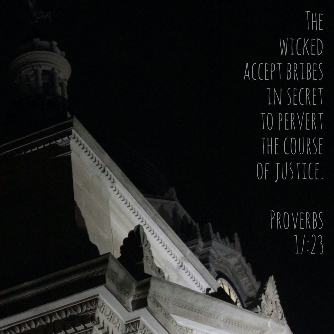 Proverbs 17:23