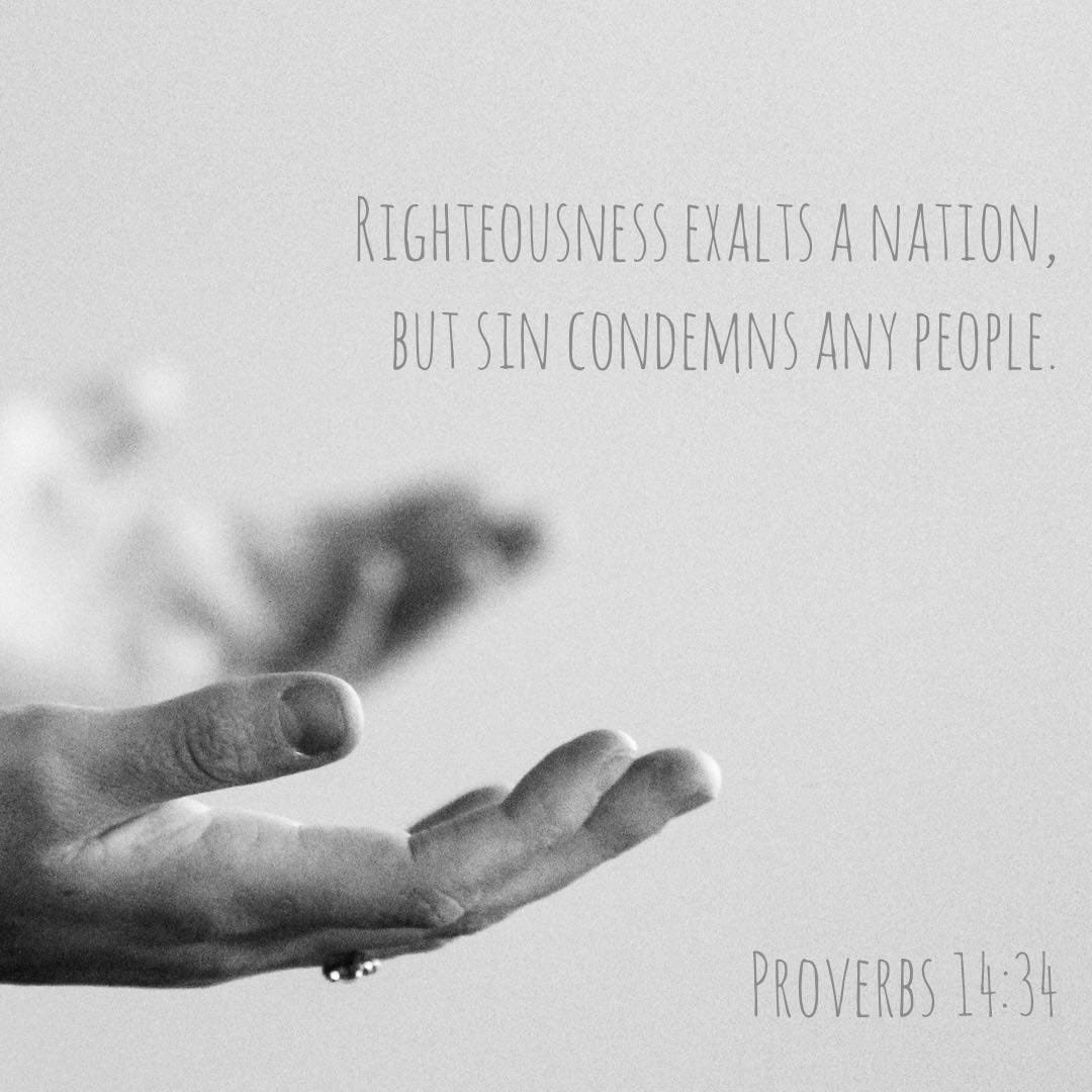 Proverbs 14:34