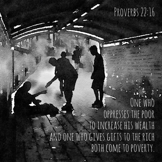 Proverbs 22:16