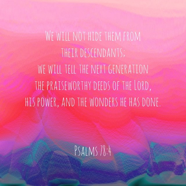 Psalms 78:4