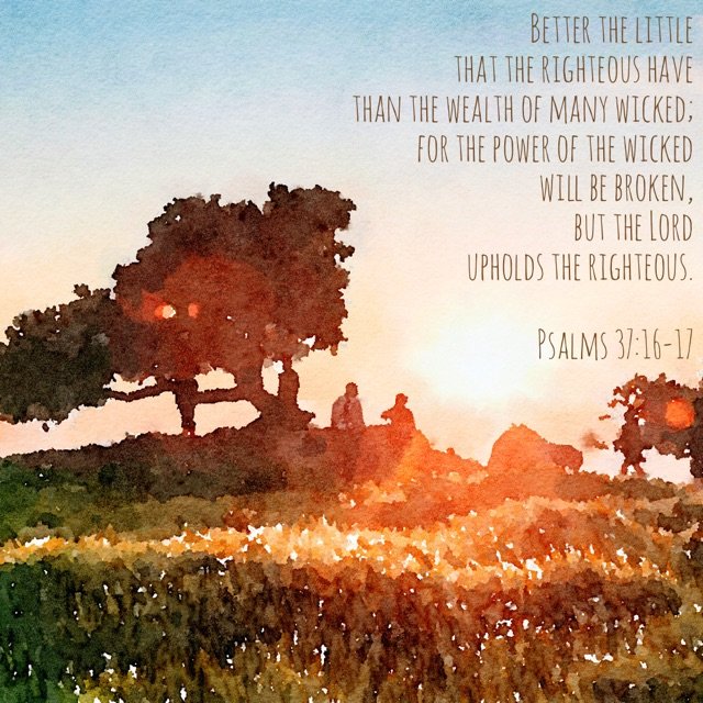 Psalms 37:16-17