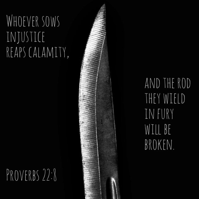Proverbs 22:8