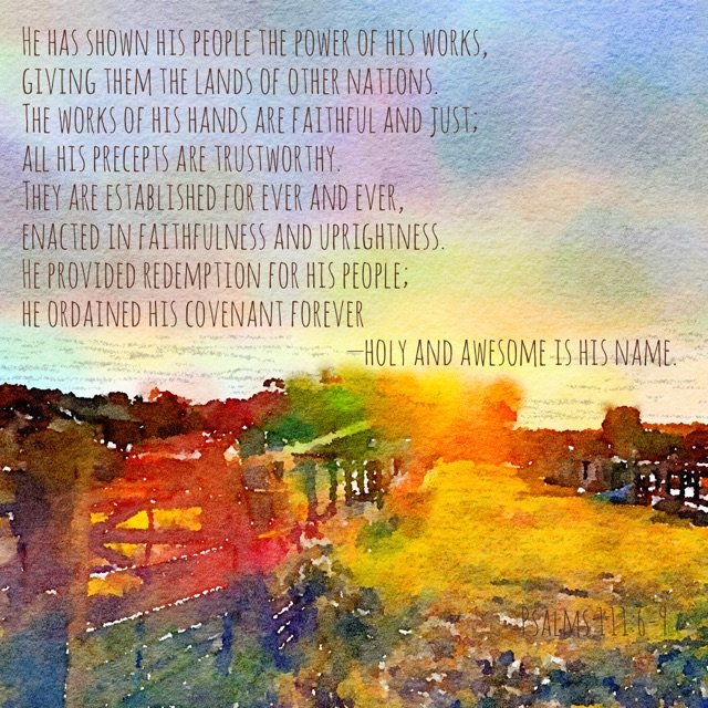 Psalms 111:6-9