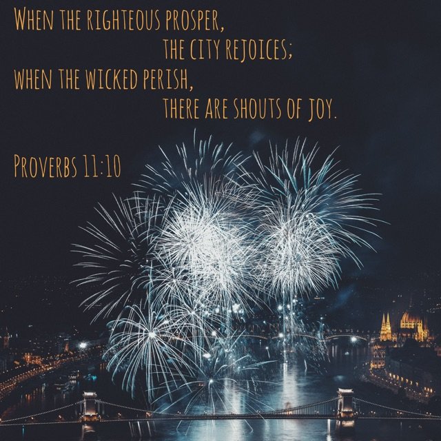 Proverbs 11:10