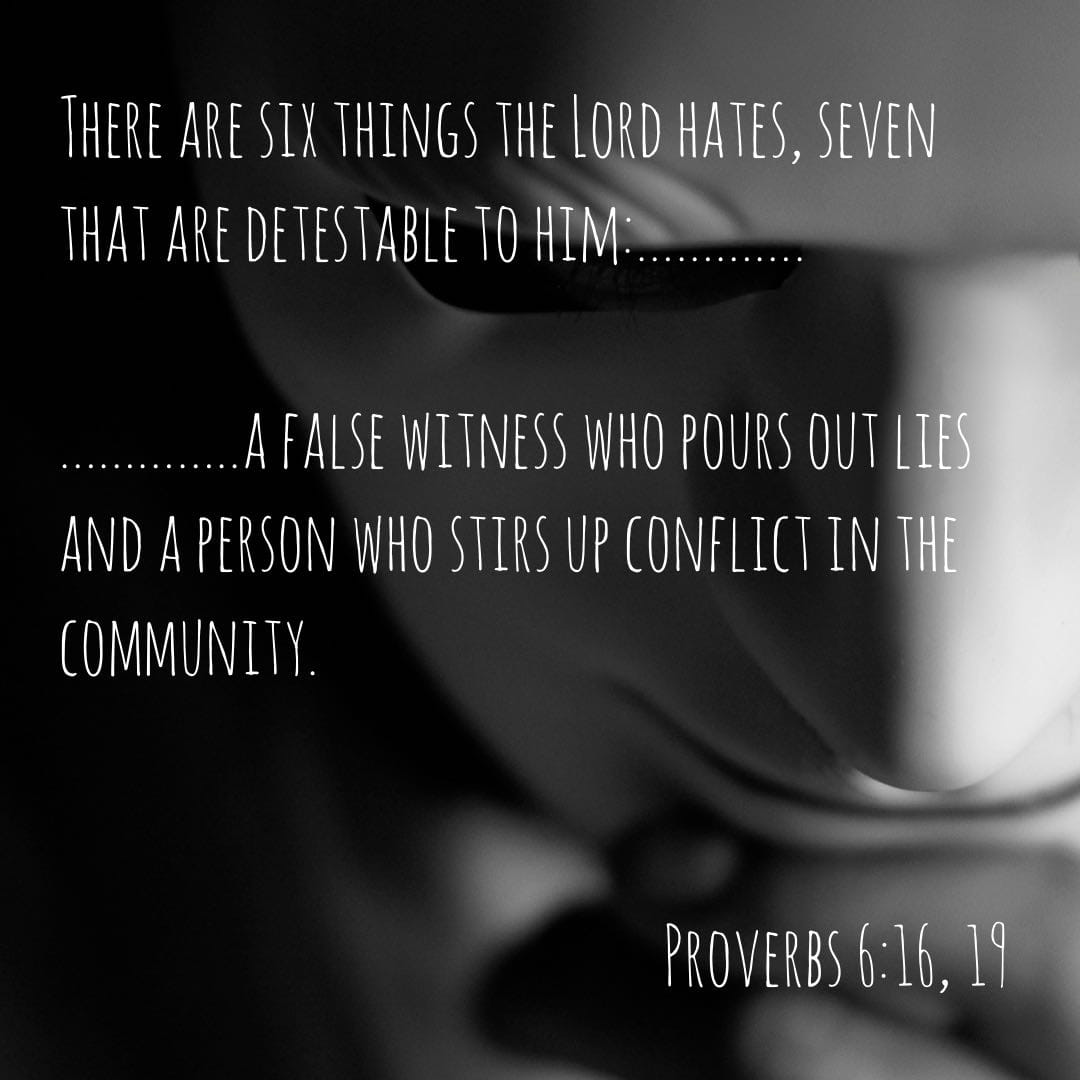 Proverbs 6:16, 19