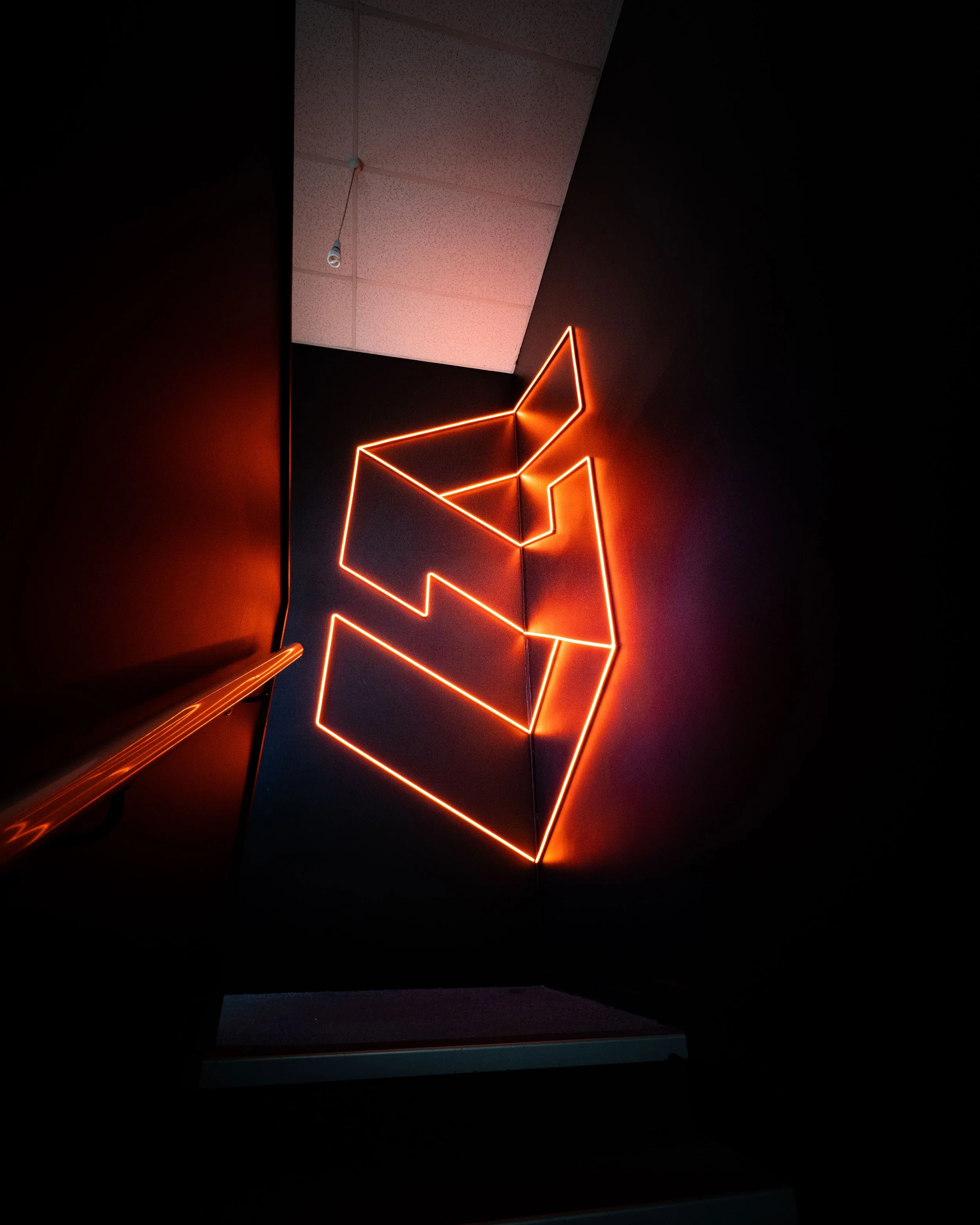 Our Neon Stairwell