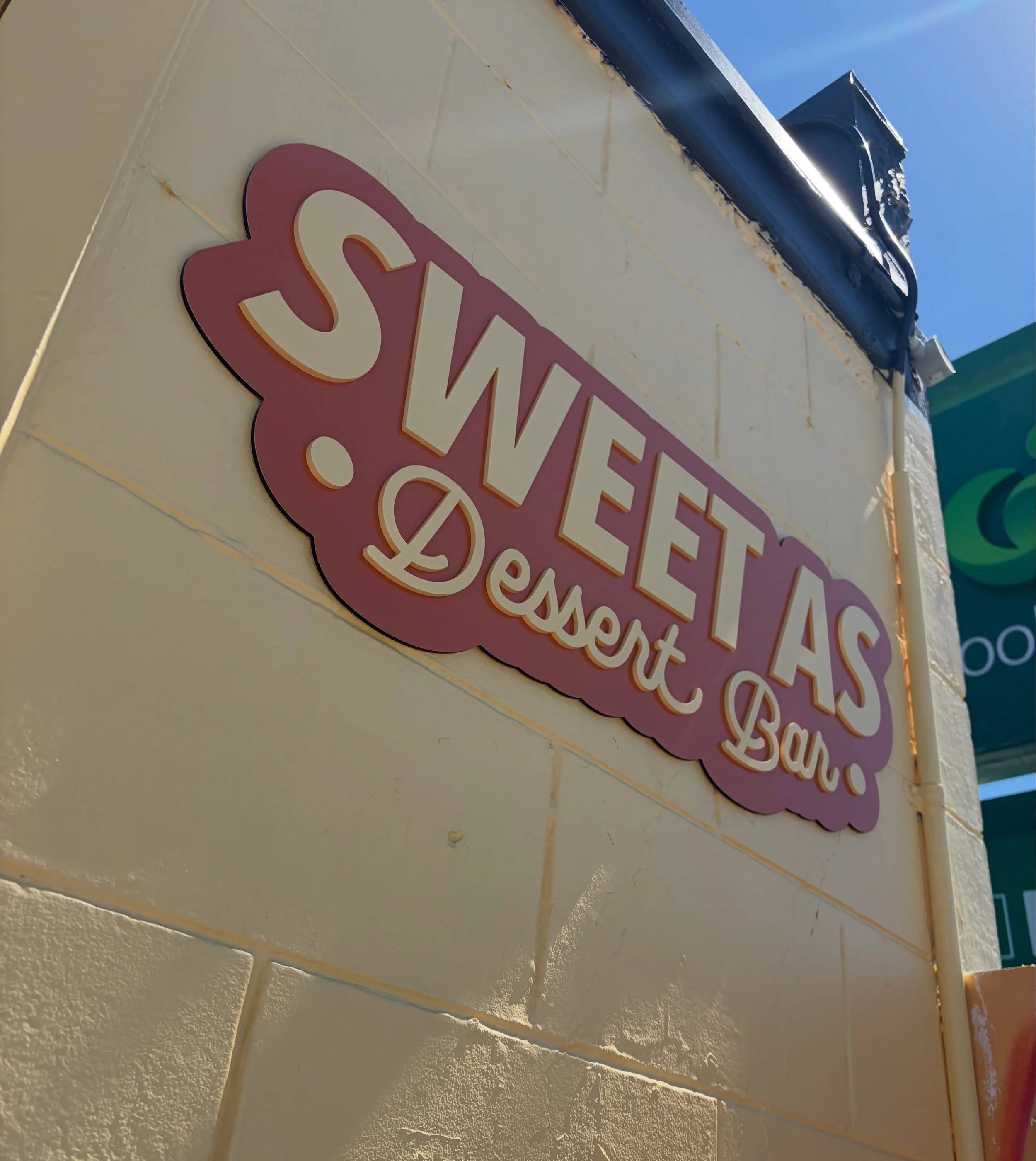 I don&rsquo;t think the team at @sweetas_waffles could have timed their opening any better.

Signage went up on Friday and the hottest long weekend of Summer hits ☀️

#outstanding