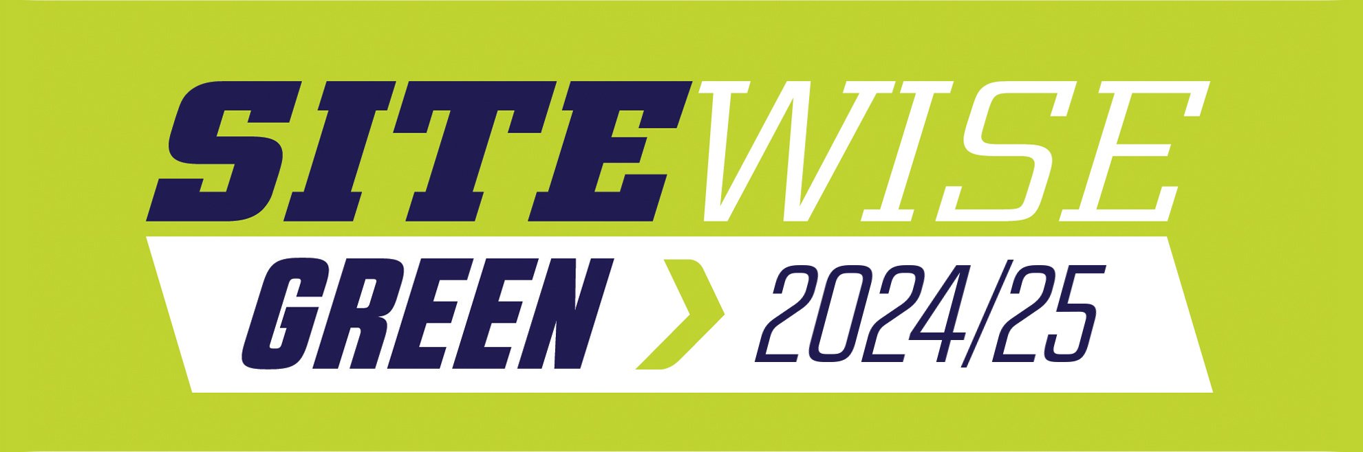 Green promotional poster urging to 'See the Future Green 2024/25' with stylized text and arrow graphics.
