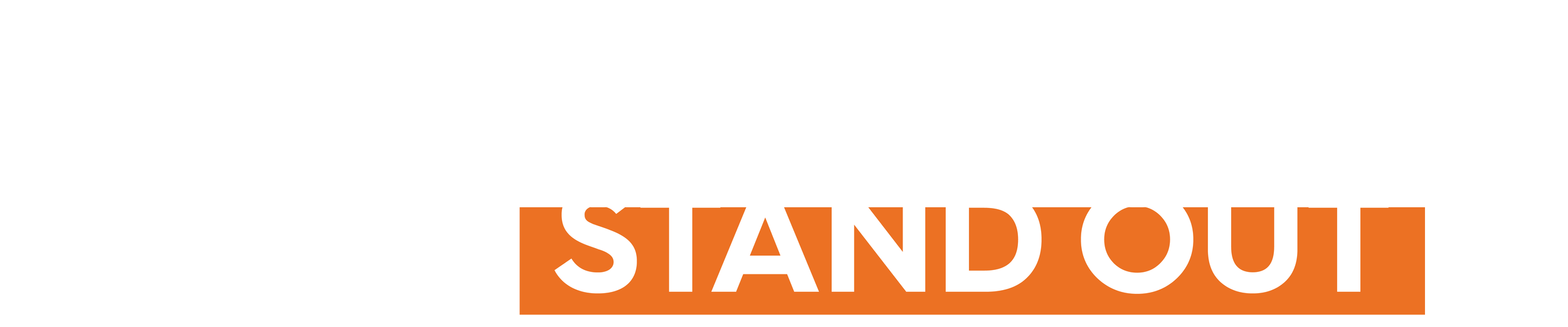 Text graphic with the phrase 'Design that makes you stand out' where 'stand out' is highlighted in orange.