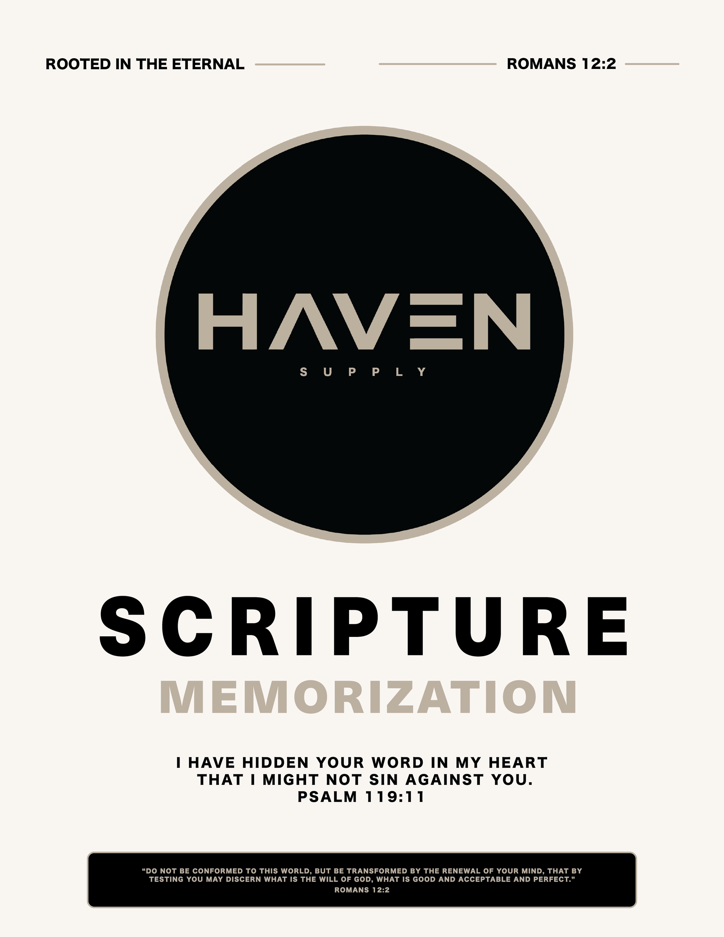SCRIPTURE MEMORIZATION PACK