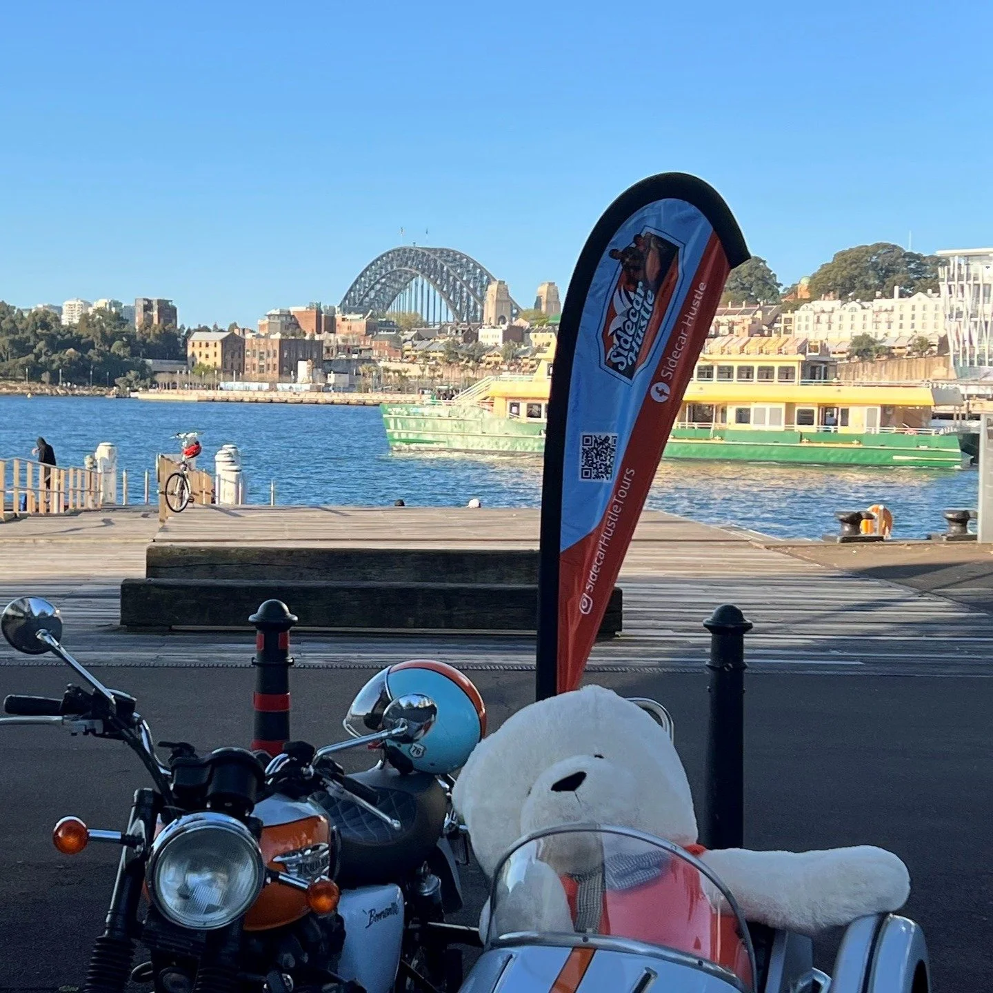 So much Sydney history in one photo! From background to foreground:
1.	The Harbour Bridge &ndash; opened in 1932
2.	The last remaining part of the old &lsquo;Hungry Mile&rsquo; where Depression-era wharfies competed daily for work, soon to be redevel