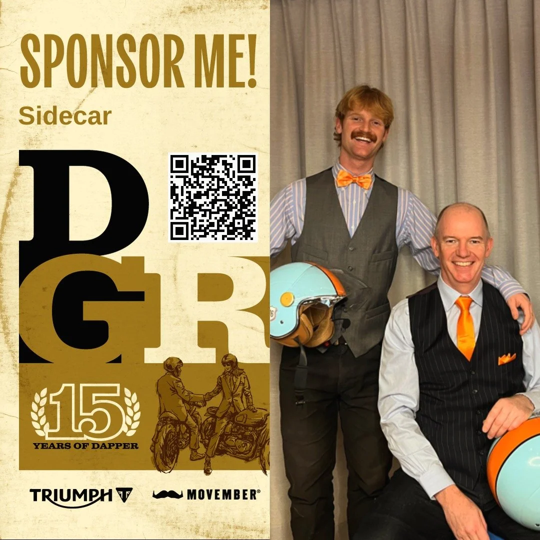 Two of the most handsome 😎motorcyclists in Sydney will be hitting the streets on 17 May for the Distinguished Gentlemen's Ride🏍️, raising money for men's health. Support Oscar and Hugo, and give to a great cause at the same time!👍👍
#distinguished