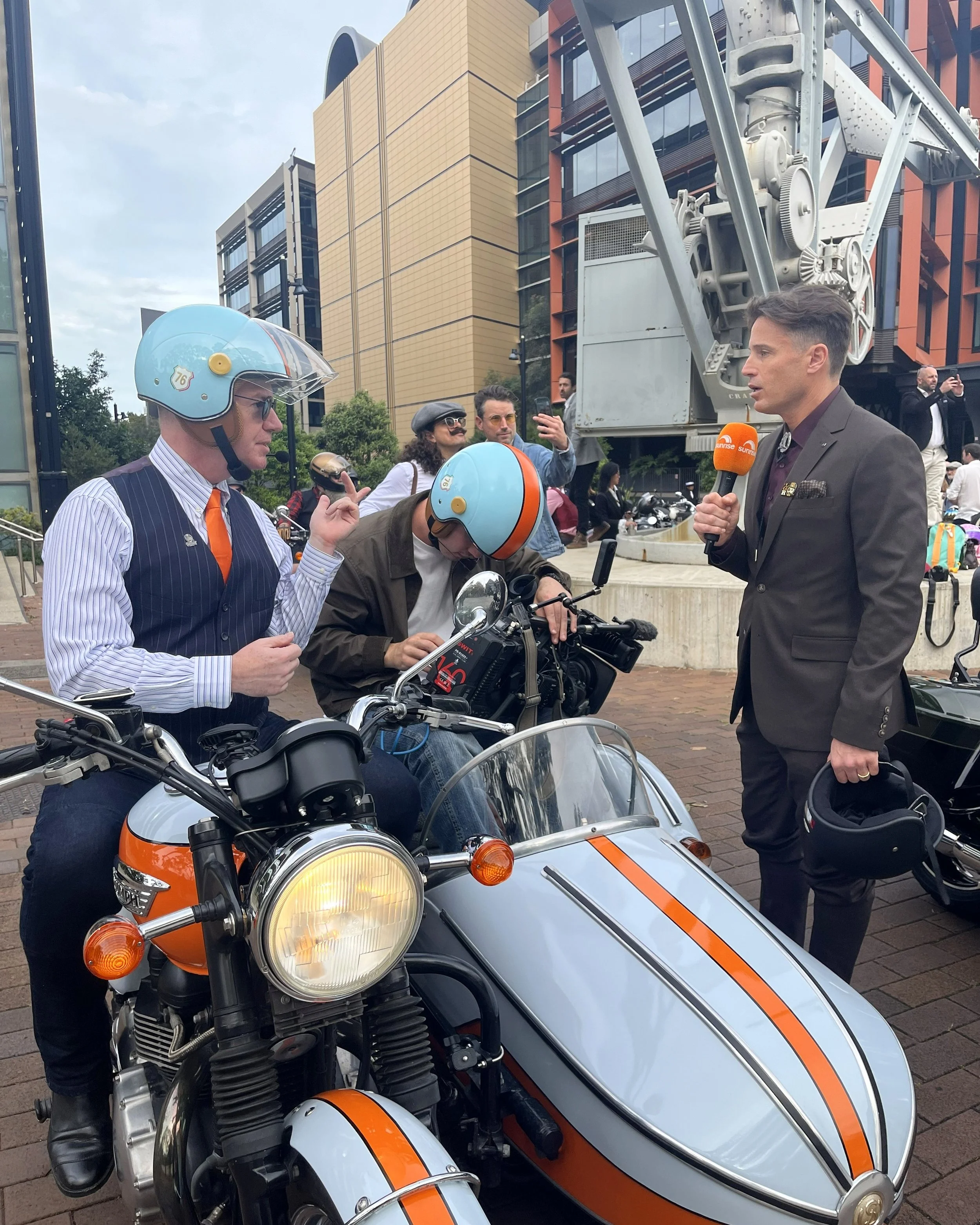As seen on TV! Well, we were James Tobin's camera vehicle at the DGR. But as you can see from the shot from Channel 7's Sunrise website (#photocredit), we momentarily made it to the big screen. Great fun! 😀📺😎
#distinguishedgentlemansride #dgr2026 