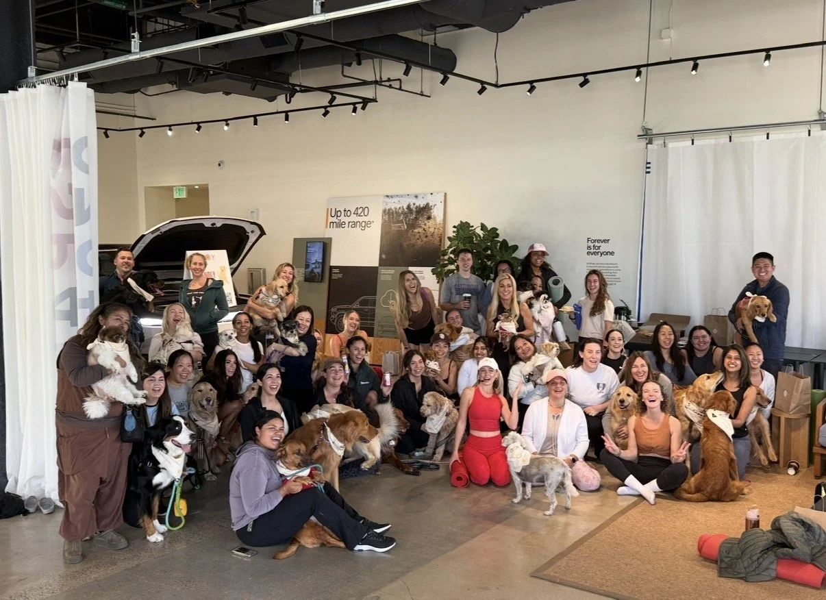 Dog Yoga at Rivian
