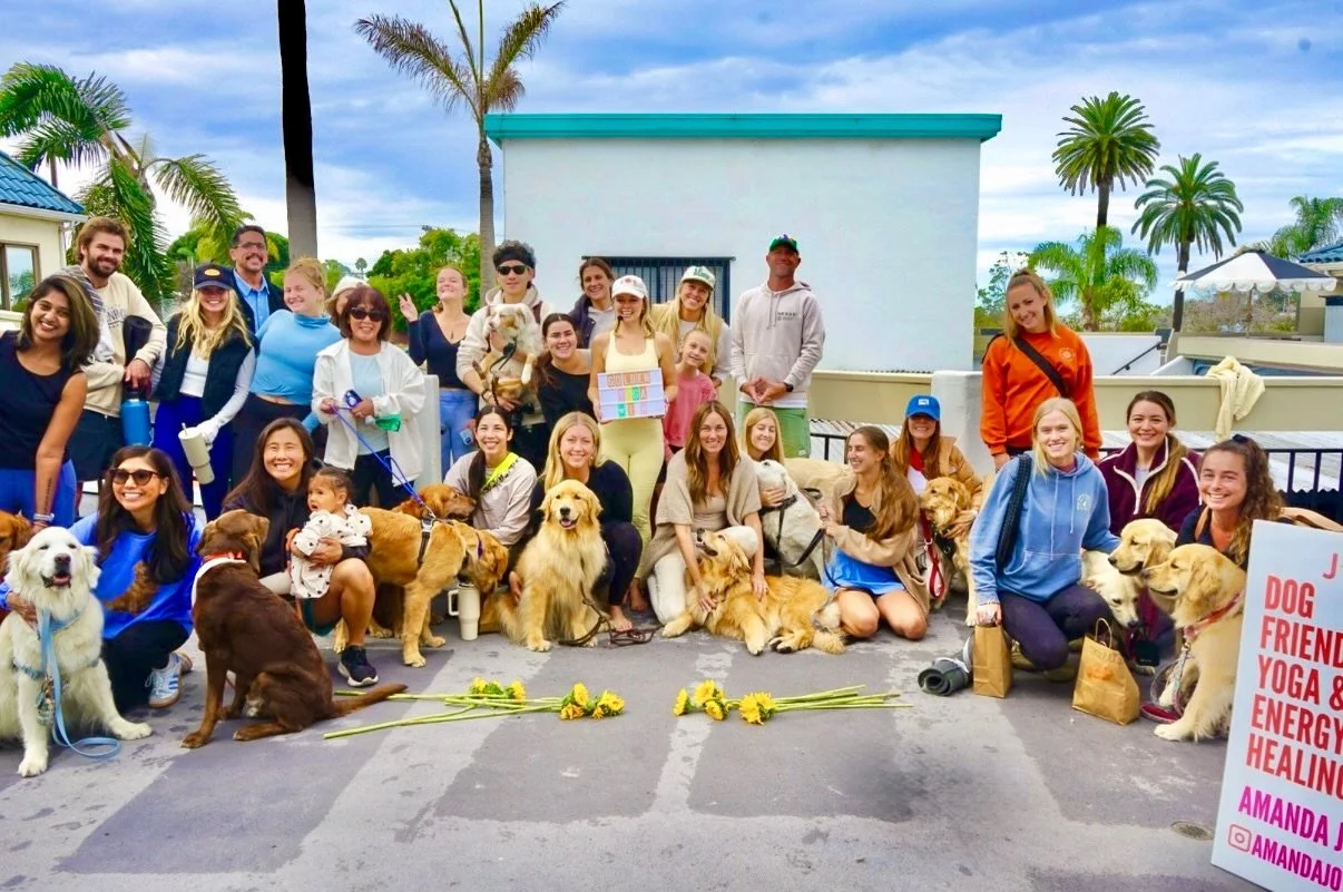 Golden Yoga was a dream come true! 🧡🐕 

Photo by @saltysocialagency 📸 

#dogyoga #goldenretrievers #encinitas